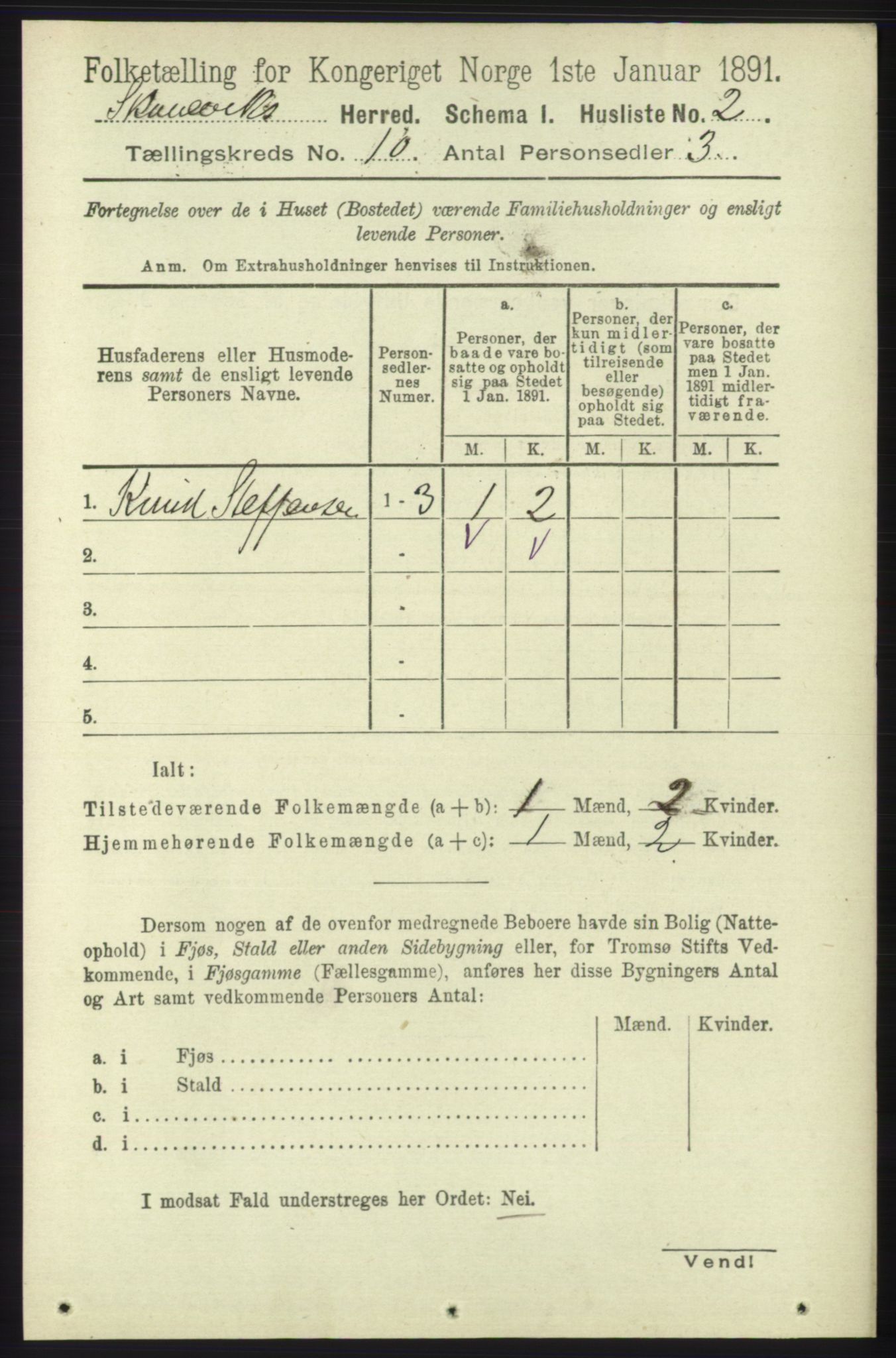 RA, 1891 census for 1212 Skånevik, 1891, p. 2865