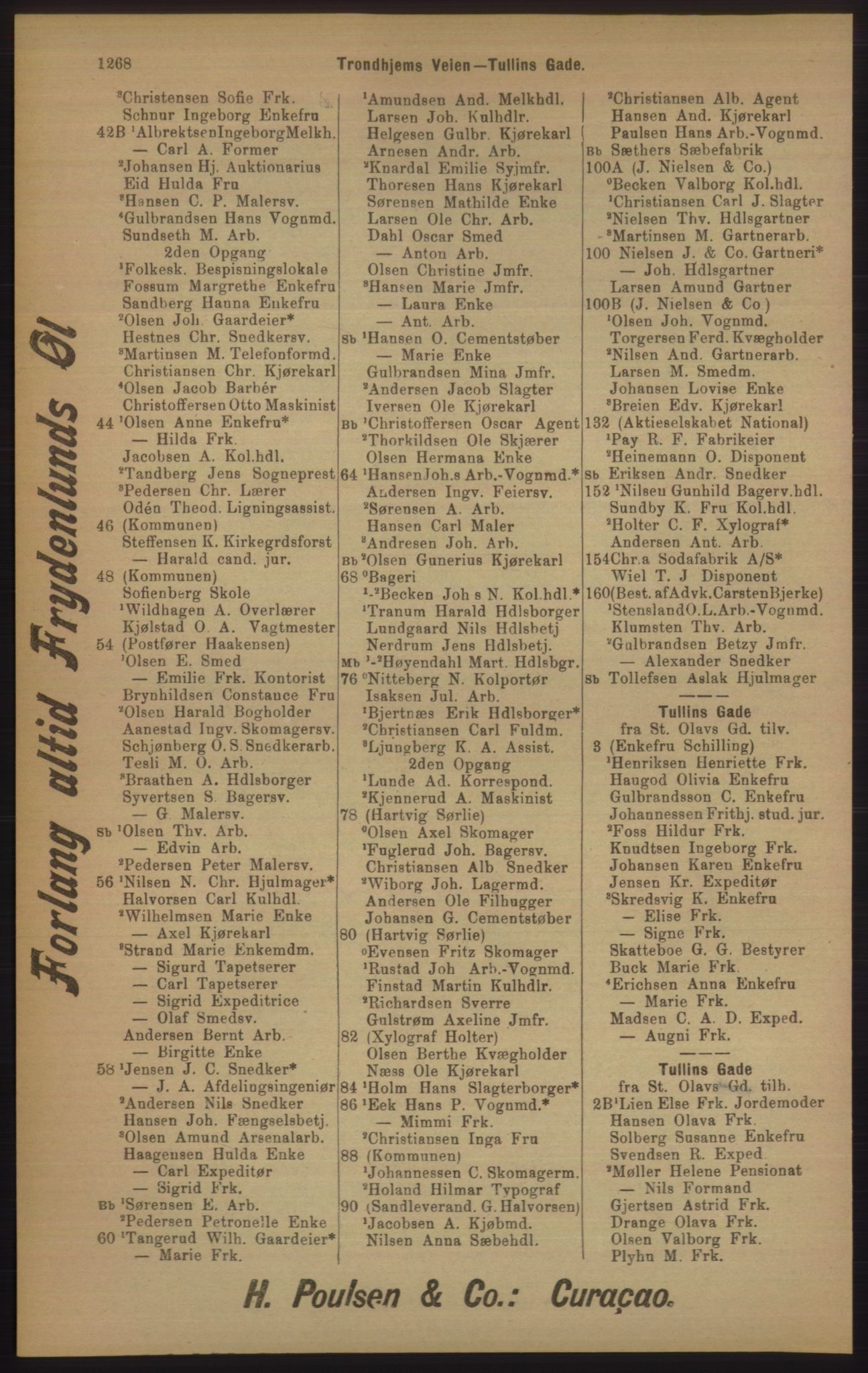 Kristiania/Oslo adressebok, PUBL/-, 1905, p. 1268