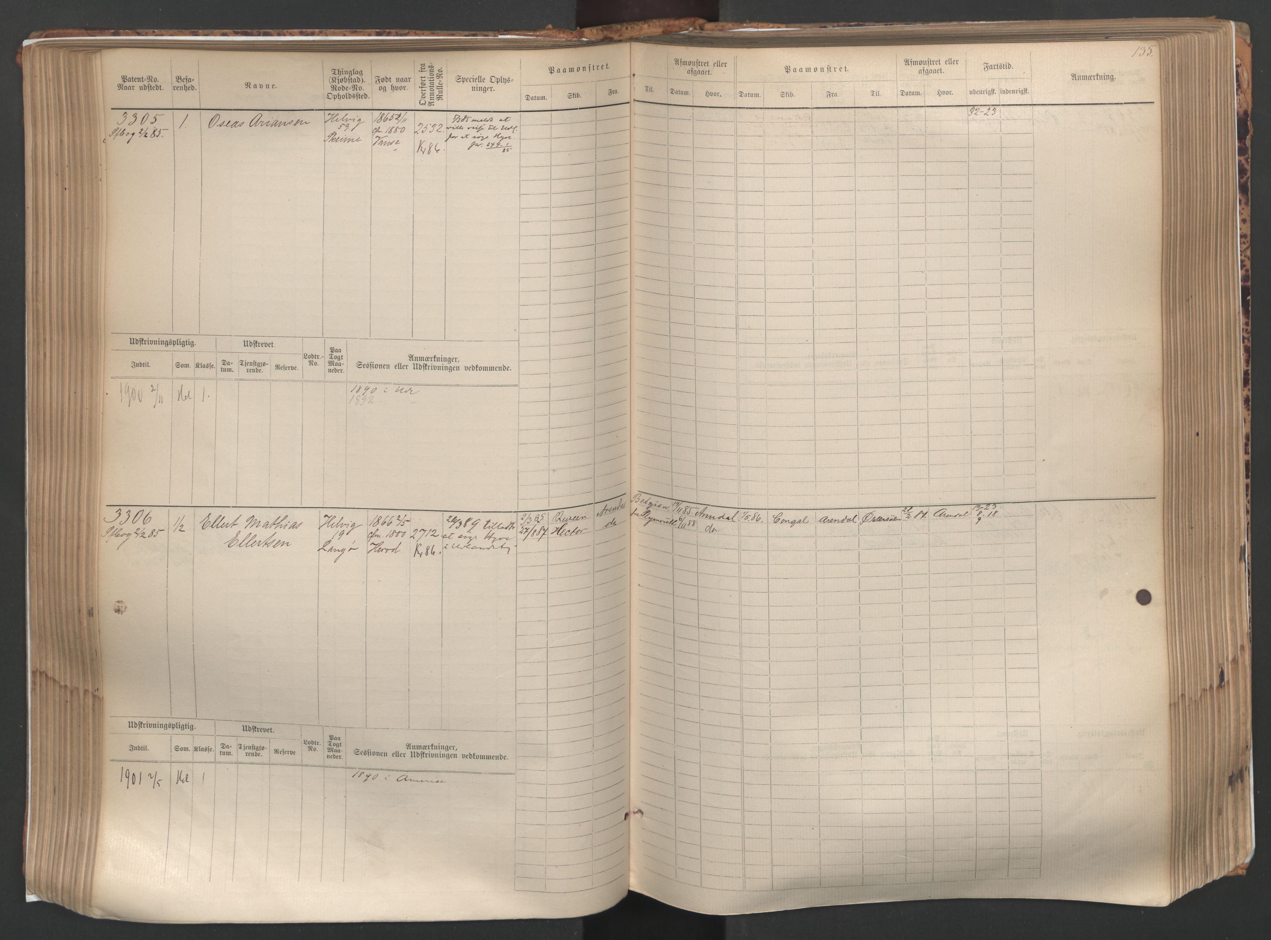 Farsund mønstringskrets, AV/SAK-2031-0017/F/Fb/L0005: Hovedrulle nr 3041-3804, M-8, 1883-1930, p. 138