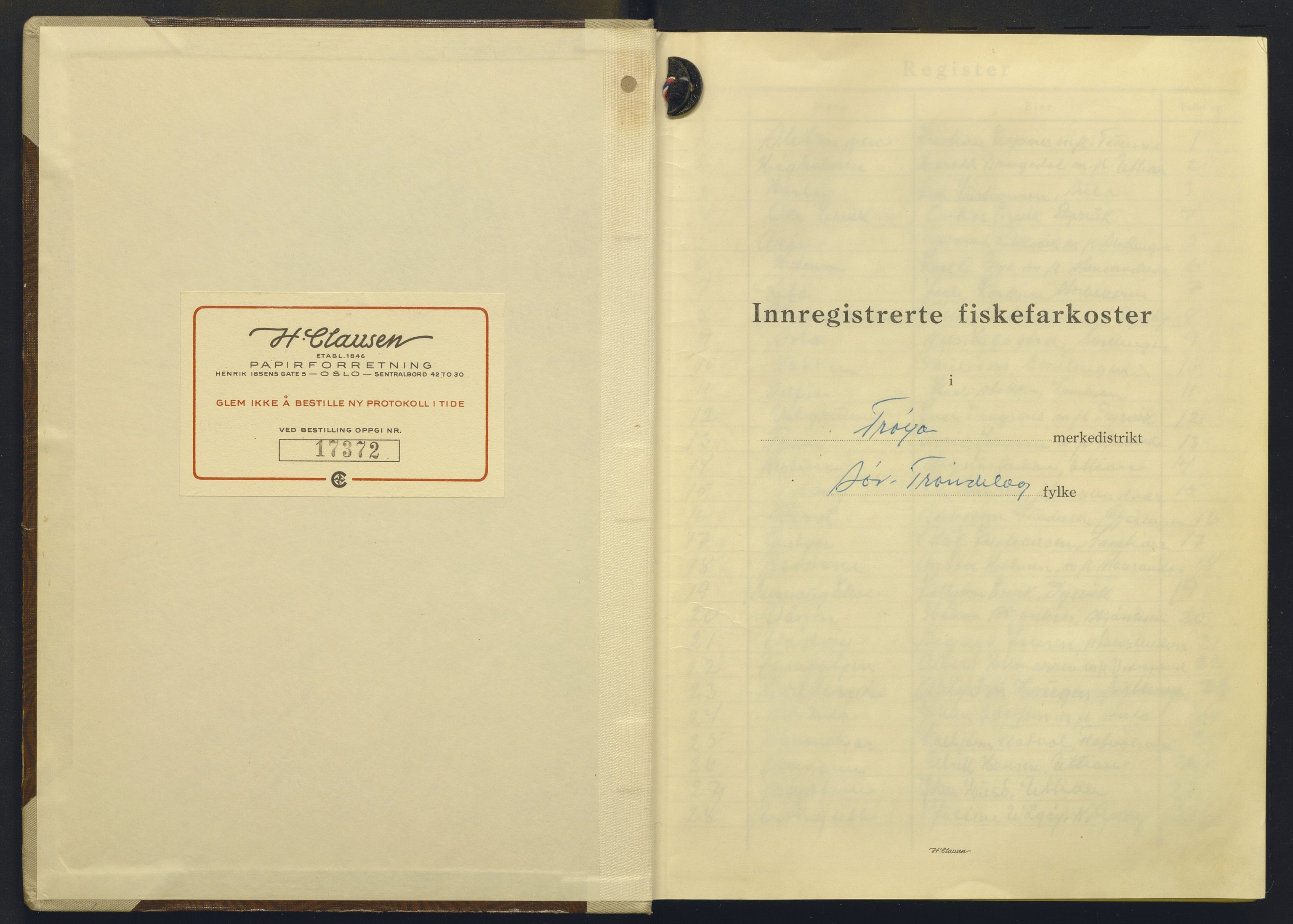 Fiskeridirektoratet - 1 Adm. ledelse - 13 Båtkontoret, AV/SAB-A-2003/I/Ia/Iae/L0009: 135.0506/1 Merkeprotokoll - Frøya, 1963-1964