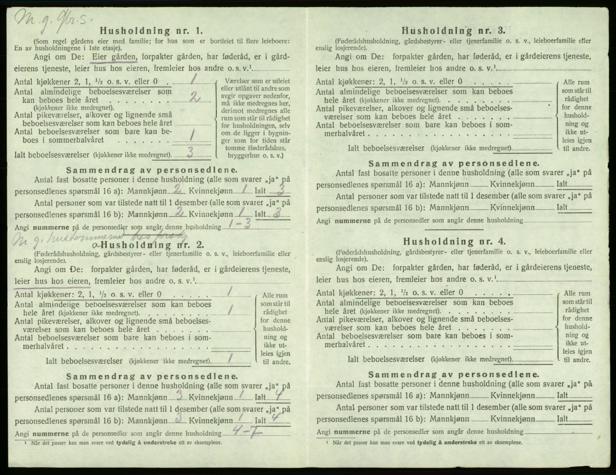 SAB, 1920 census for Sveio, 1920, p. 37