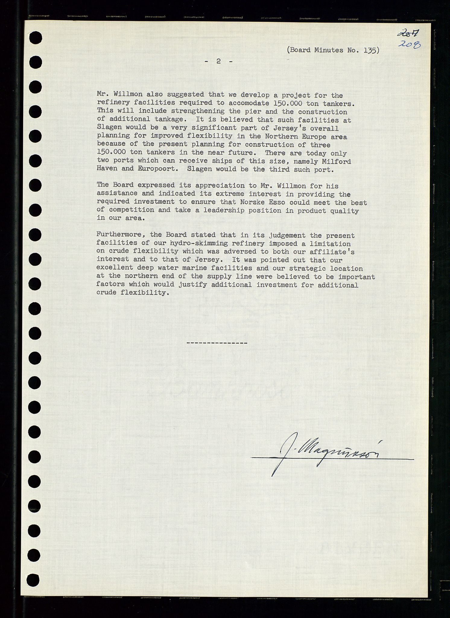 Pa 0982 - Esso Norge A/S, AV/SAST-A-100448/A/Aa/L0001/0004: Den administrerende direksjon Board minutes (styrereferater) / Den administrerende direksjon Board minutes (styrereferater), 1963-1964, p. 55