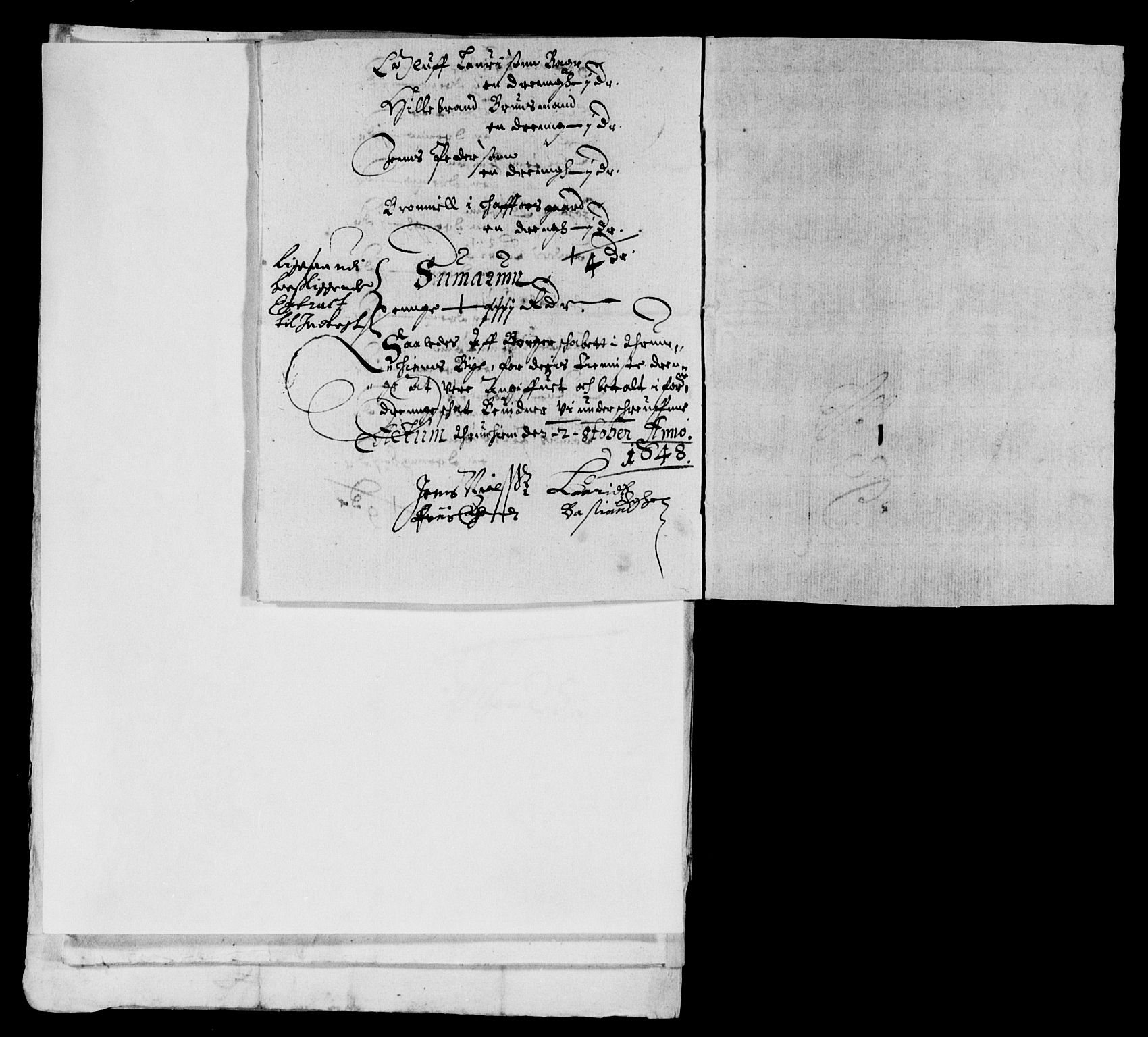 Rentekammeret inntil 1814, Reviderte regnskaper, Lensregnskaper, AV/RA-EA-5023/R/Rb/Rbw/L0094: Trondheim len, 1648-1650