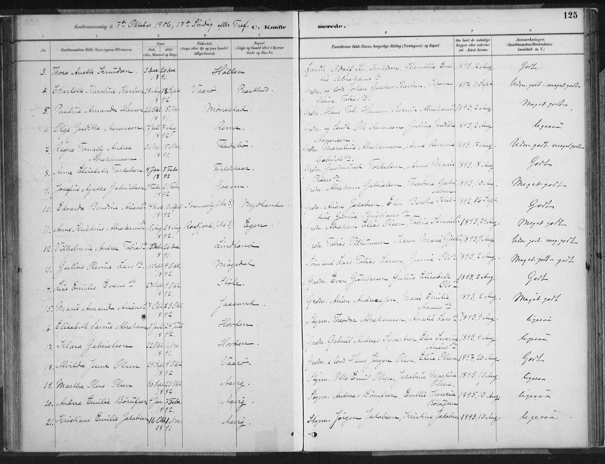 Sør-Audnedal sokneprestkontor, AV/SAK-1111-0039/F/Fa/Faa/L0004: Parish register (official) no. A 4, 1884-1909, p. 125