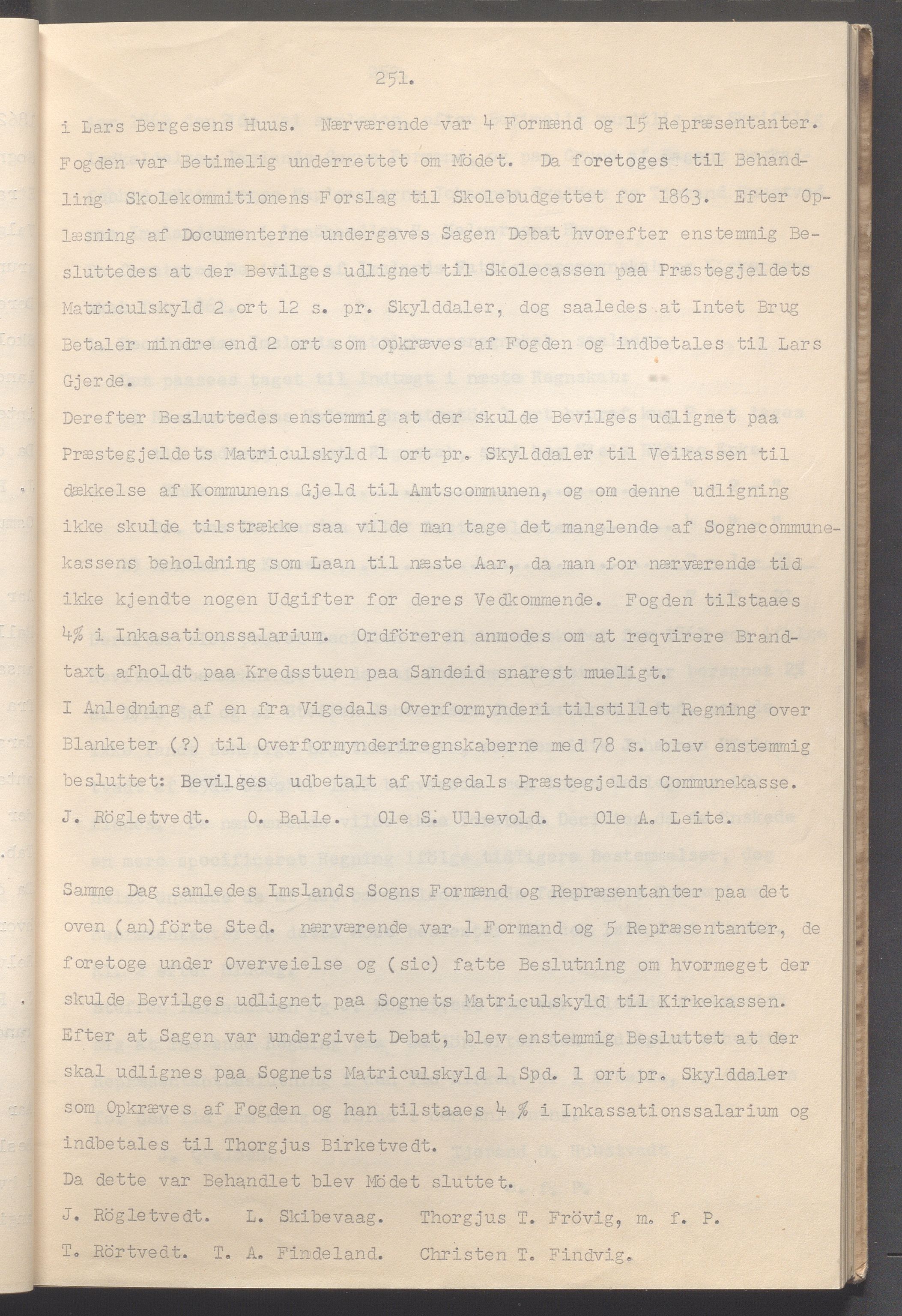 Vikedal kommune - Formannskapet, IKAR/K-100598/A/Ac/L0002: Avskrift av møtebok, 1862-1874, p. 251