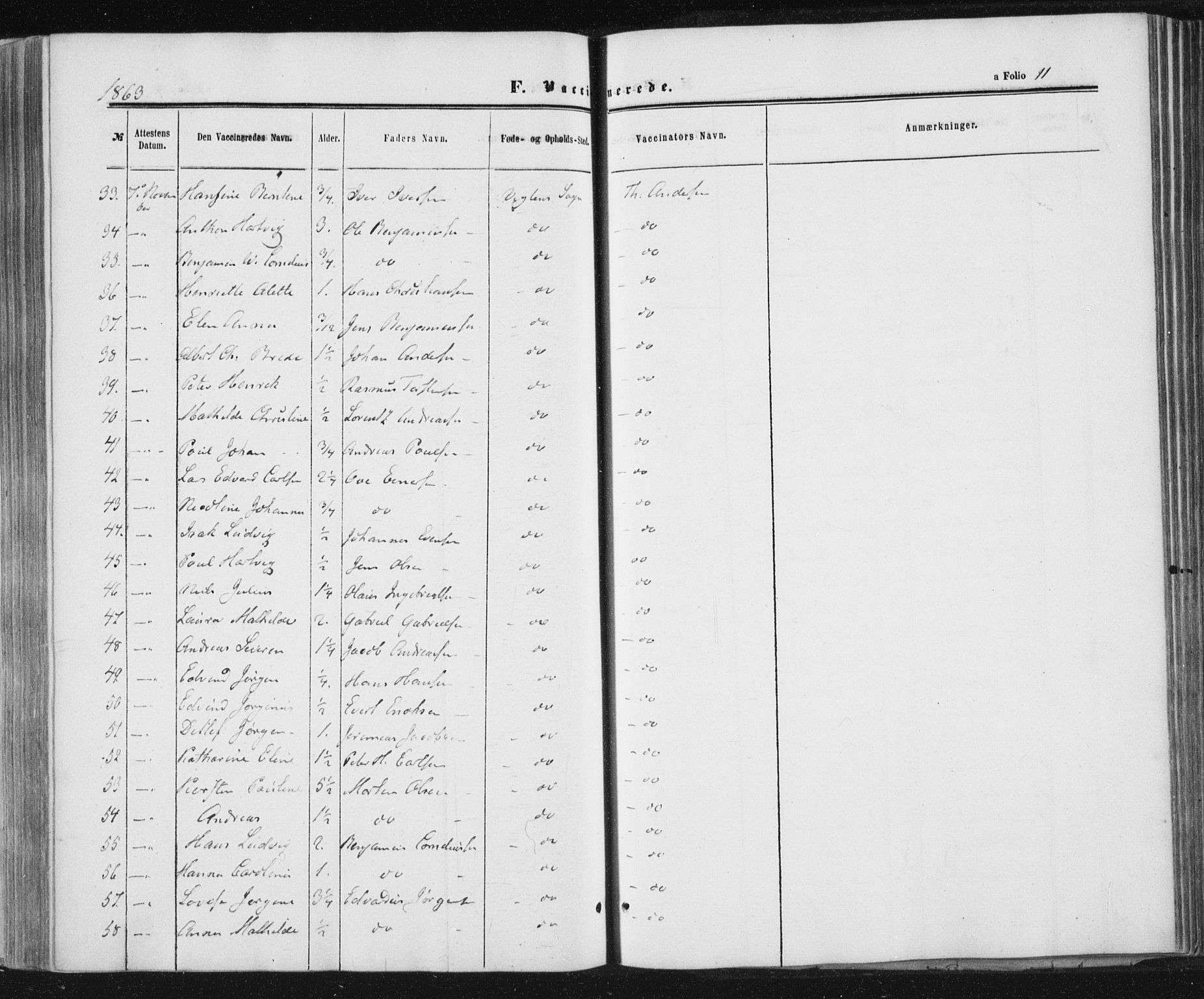 Ministerialprotokoller, klokkerbøker og fødselsregistre - Nord-Trøndelag, AV/SAT-A-1458/784/L0670: Parish register (official) no. 784A05, 1860-1876, p. 11