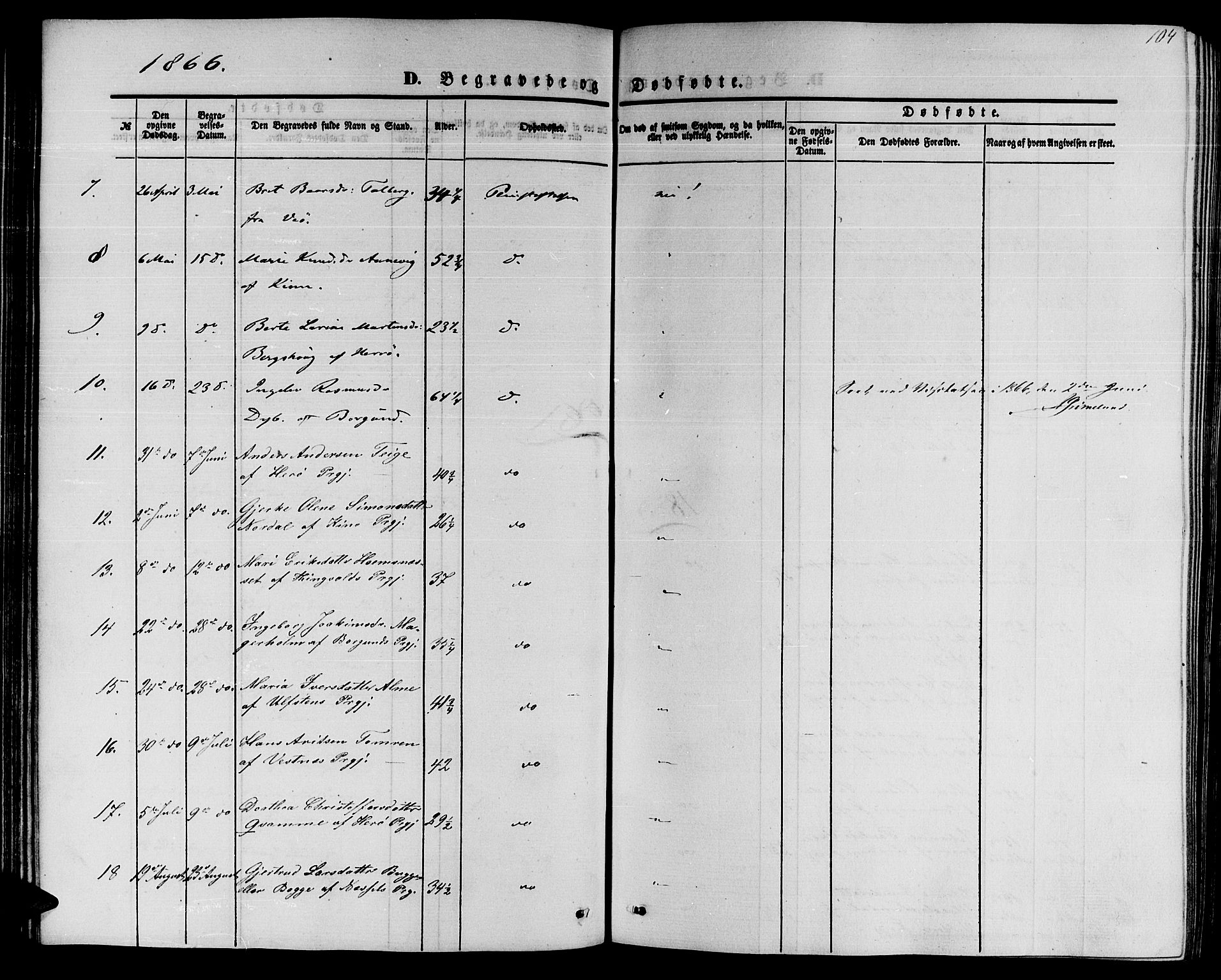 Ministerialprotokoller, klokkerbøker og fødselsregistre - Møre og Romsdal, SAT/A-1454/559/L0713: Parish register (official) no. 559A01, 1861-1886, p. 104