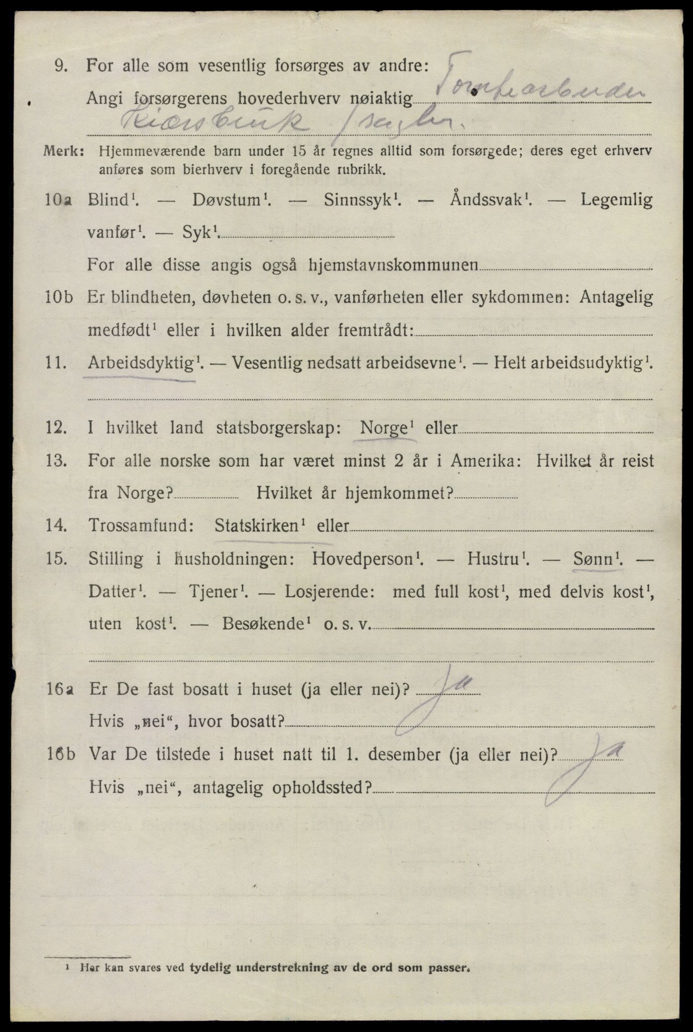 SAO, 1920 census for Glemmen, 1920, p. 12916