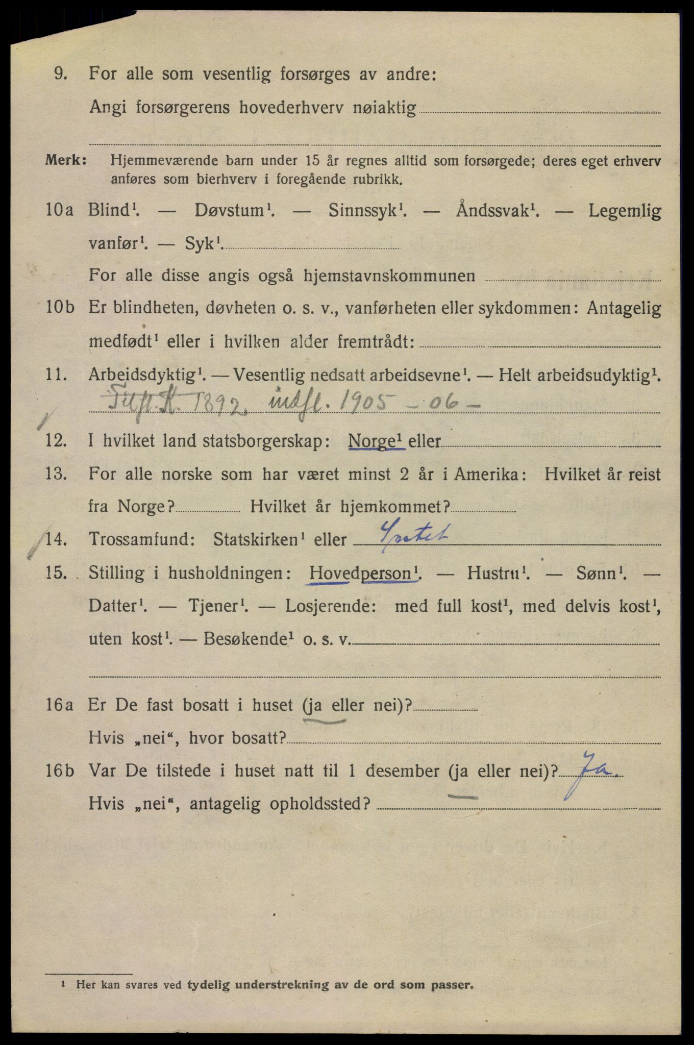 SAO, 1920 census for Kristiania, 1920, p. 333350