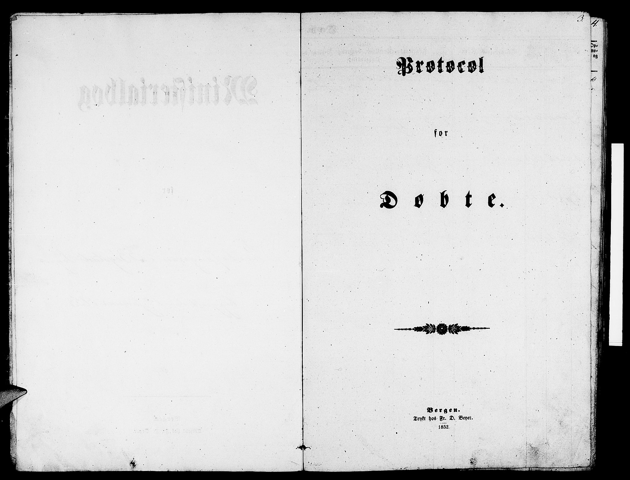 Gaular sokneprestembete, AV/SAB-A-80001/H/Hab: Parish register (copy) no. B 1, 1853-1863, p. 3