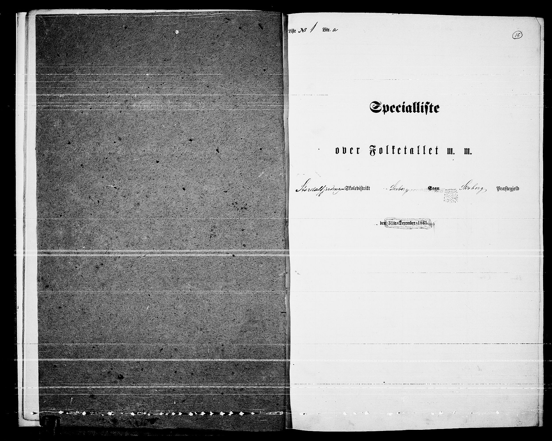 RA, 1865 census for Skjeberg, 1865, p. 13