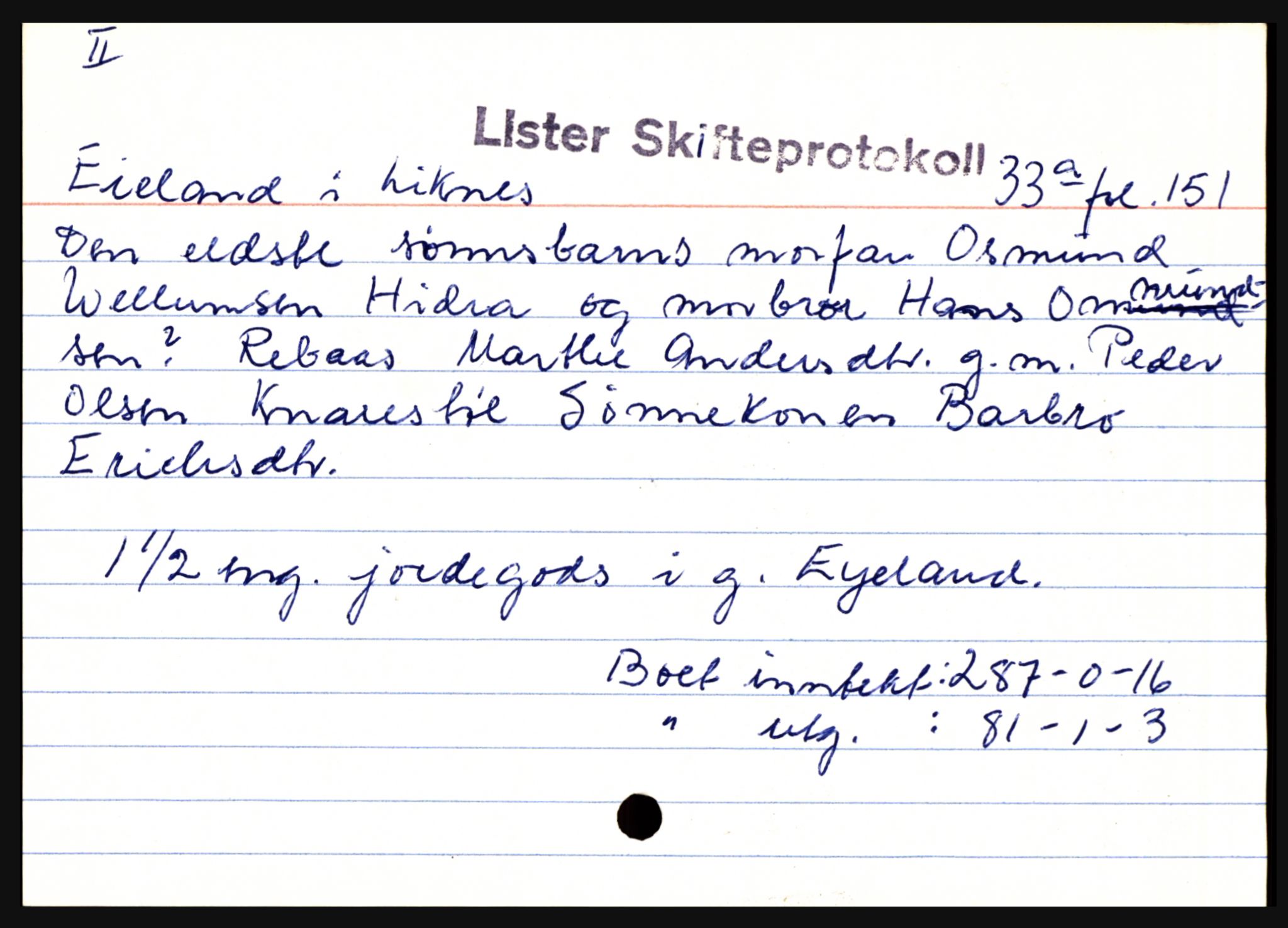 Lister sorenskriveri, AV/SAK-1221-0003/H, p. 5623