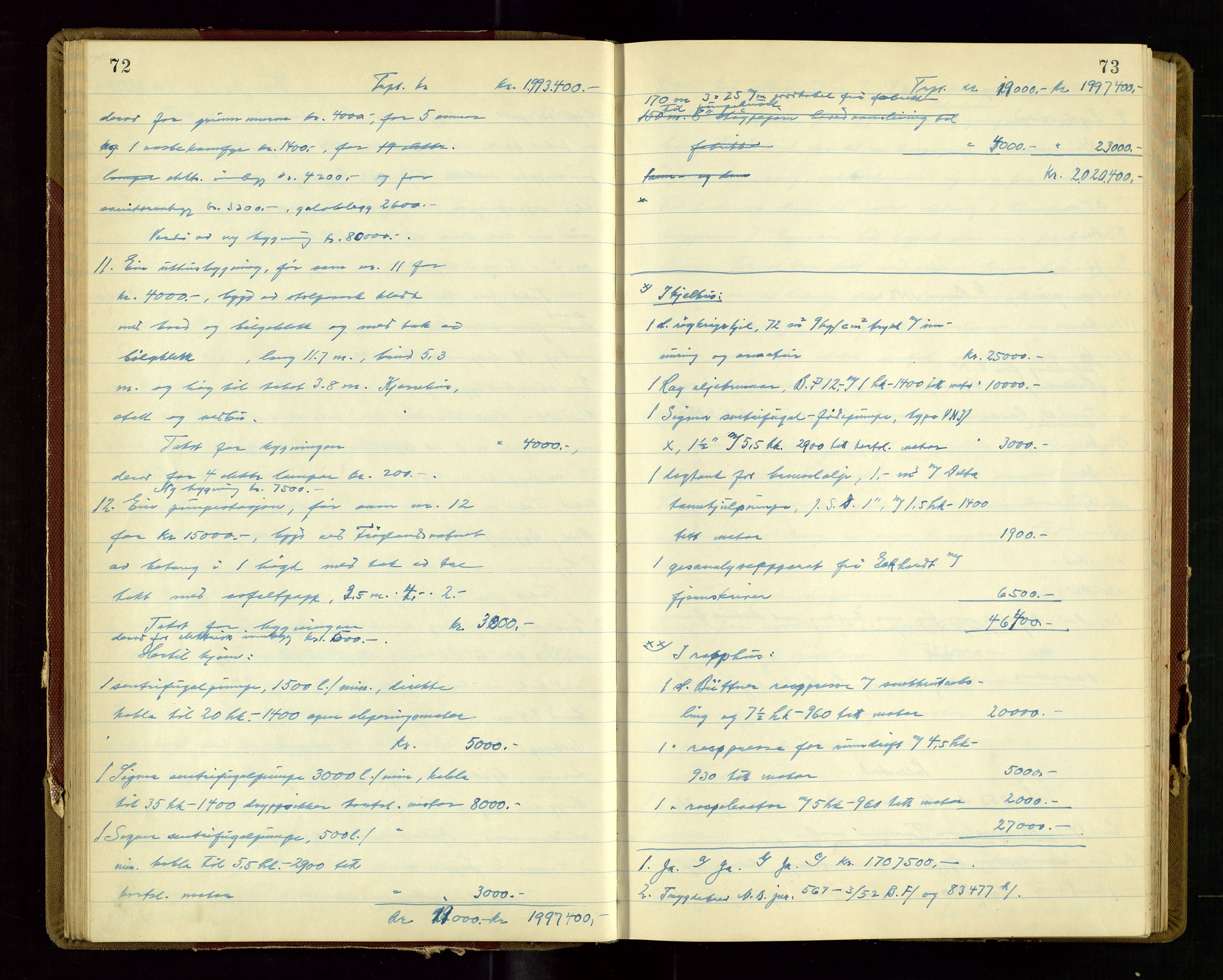Klepp lensmannskontor, AV/SAST-A-100163/Gob/L0009: "Branntakstprotokoll", 1952-1955, p. 72-73