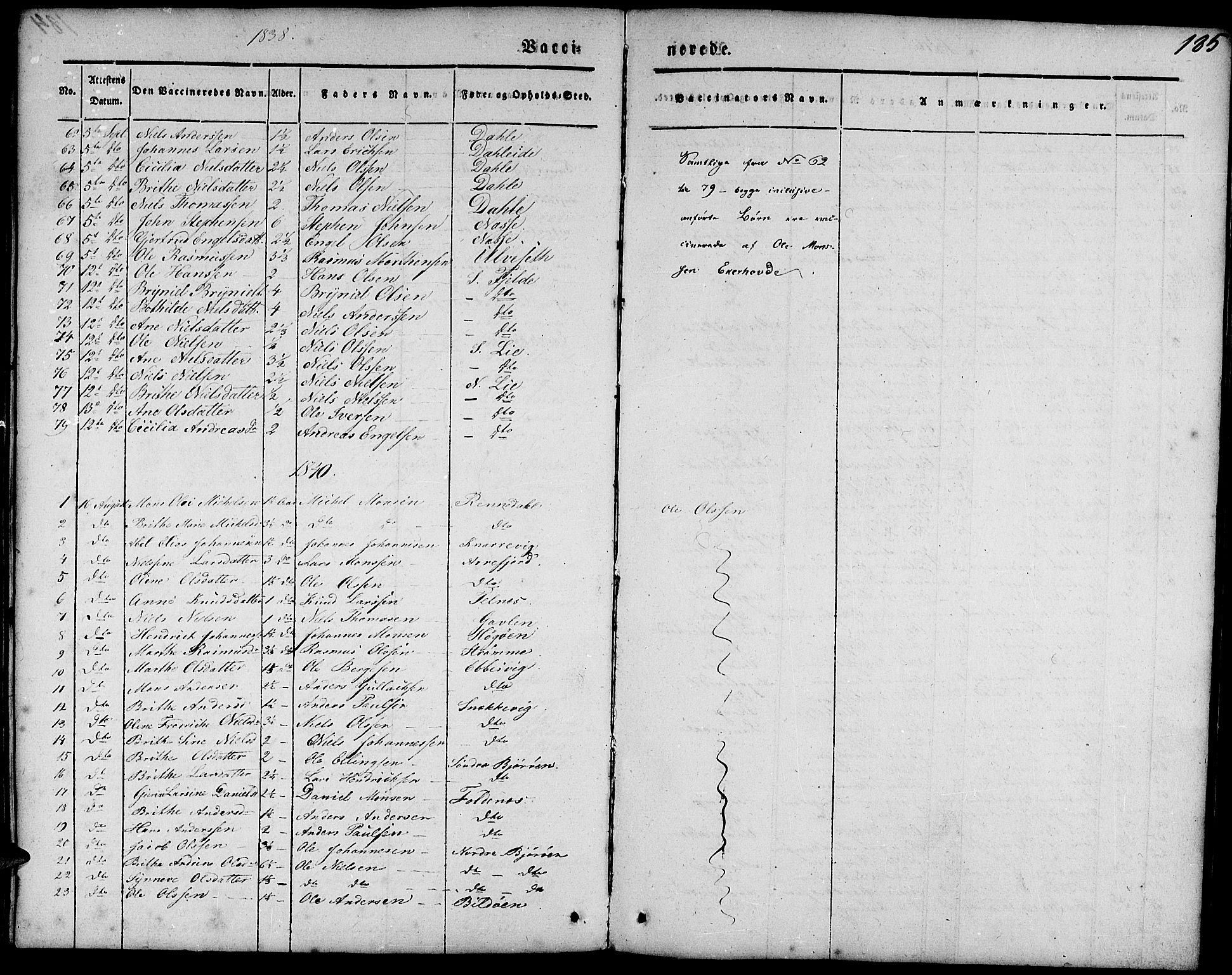 Fjell sokneprestembete, SAB/A-75301/H/Haa: Parish register (official) no. A 1, 1835-1850, p. 185