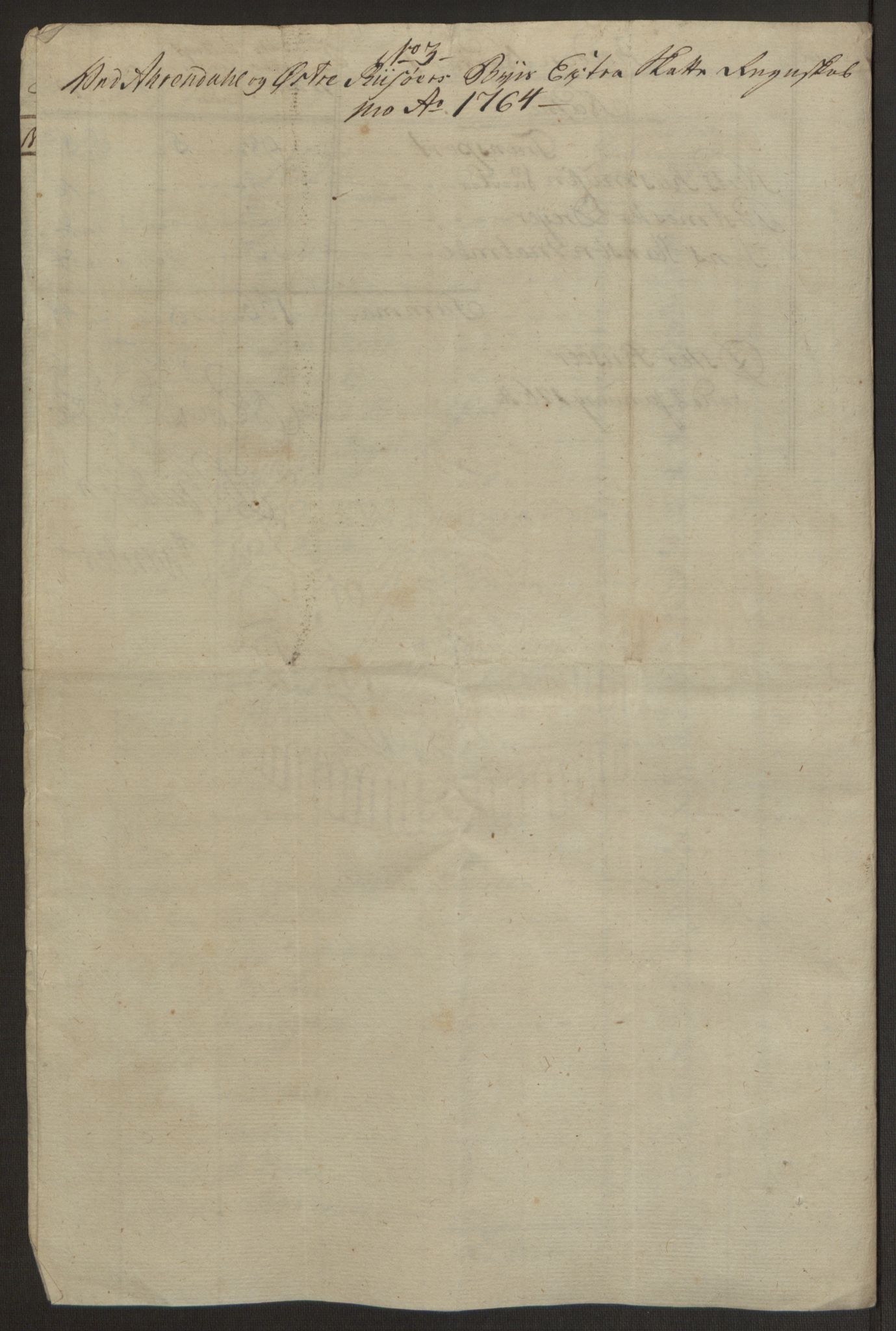 Rentekammeret inntil 1814, Reviderte regnskaper, Byregnskaper, AV/RA-EA-4066/R/Rl/L0230/0001: [L4] Kontribusjonsregnskap / Ekstraskatt, 1762-1764, p. 424