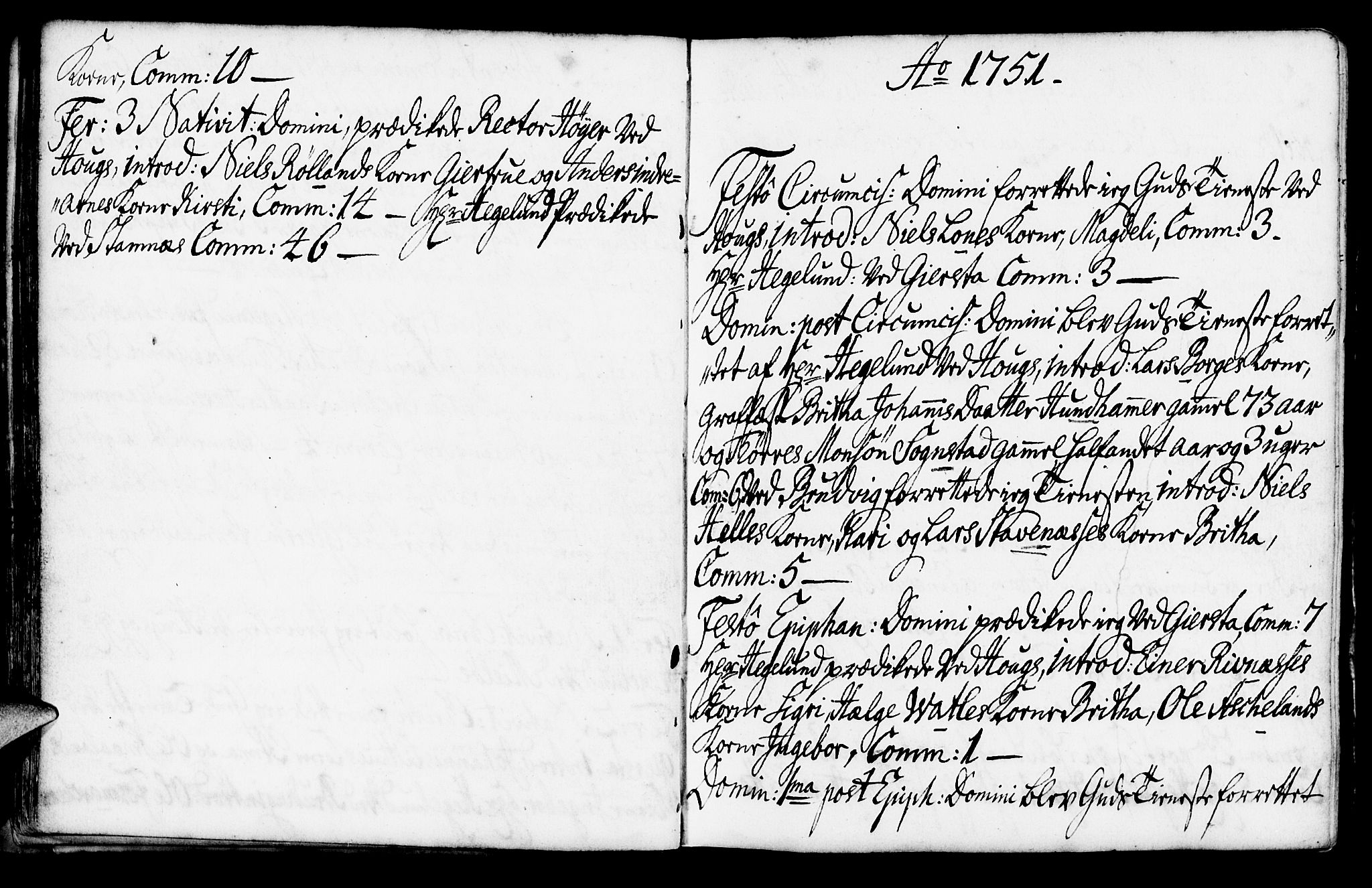 Haus sokneprestembete, SAB/A-75601/H/Haa: Parish register (official) no. A 7, 1748-1766, p. 30