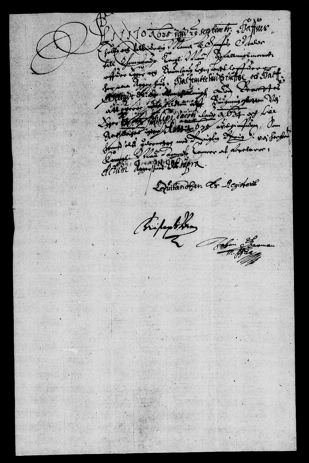 Rentekammeret inntil 1814, Reviderte regnskaper, Lensregnskaper, AV/RA-EA-5023/R/Rb/Rbl/L0005: Brunla len med Eiker len 1626-37, 1632-1635