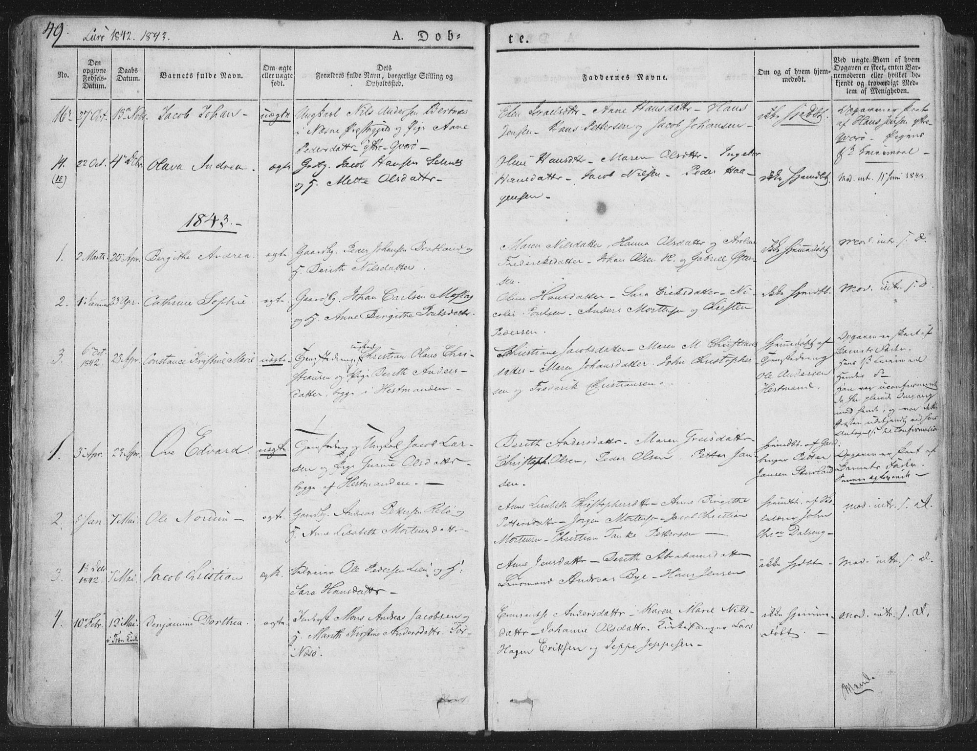 Ministerialprotokoller, klokkerbøker og fødselsregistre - Nordland, AV/SAT-A-1459/839/L0565: Parish register (official) no. 839A02, 1825-1862, p. 49