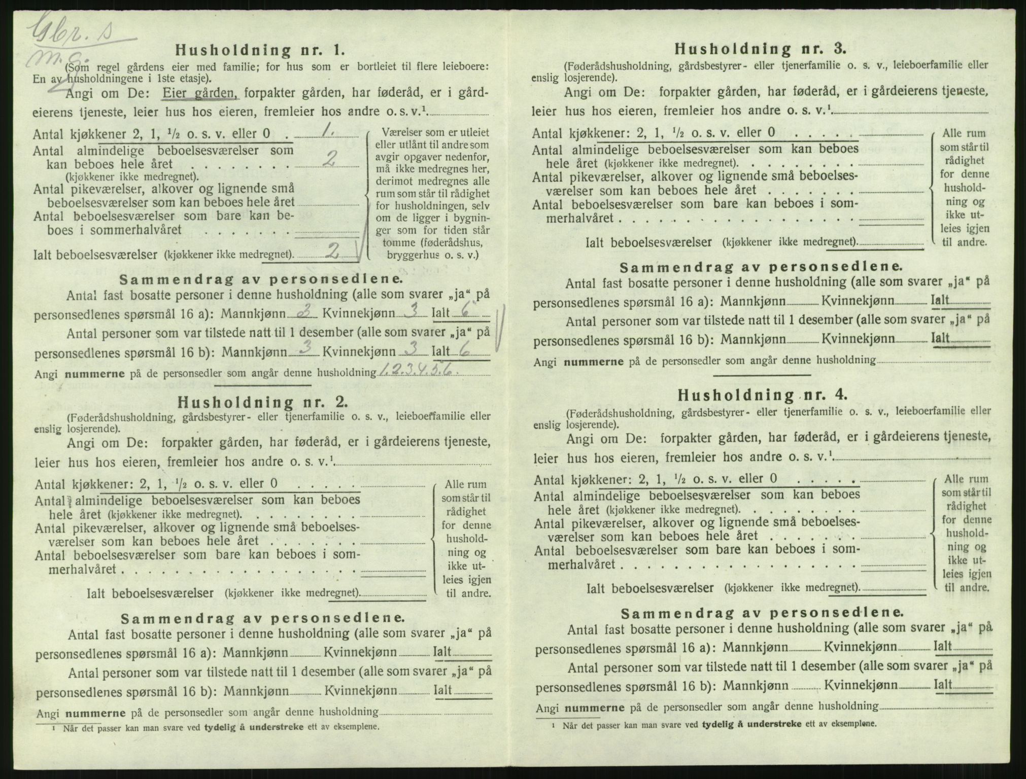 SAT, 1920 census for Eresfjord og Vistdal, 1920, p. 242