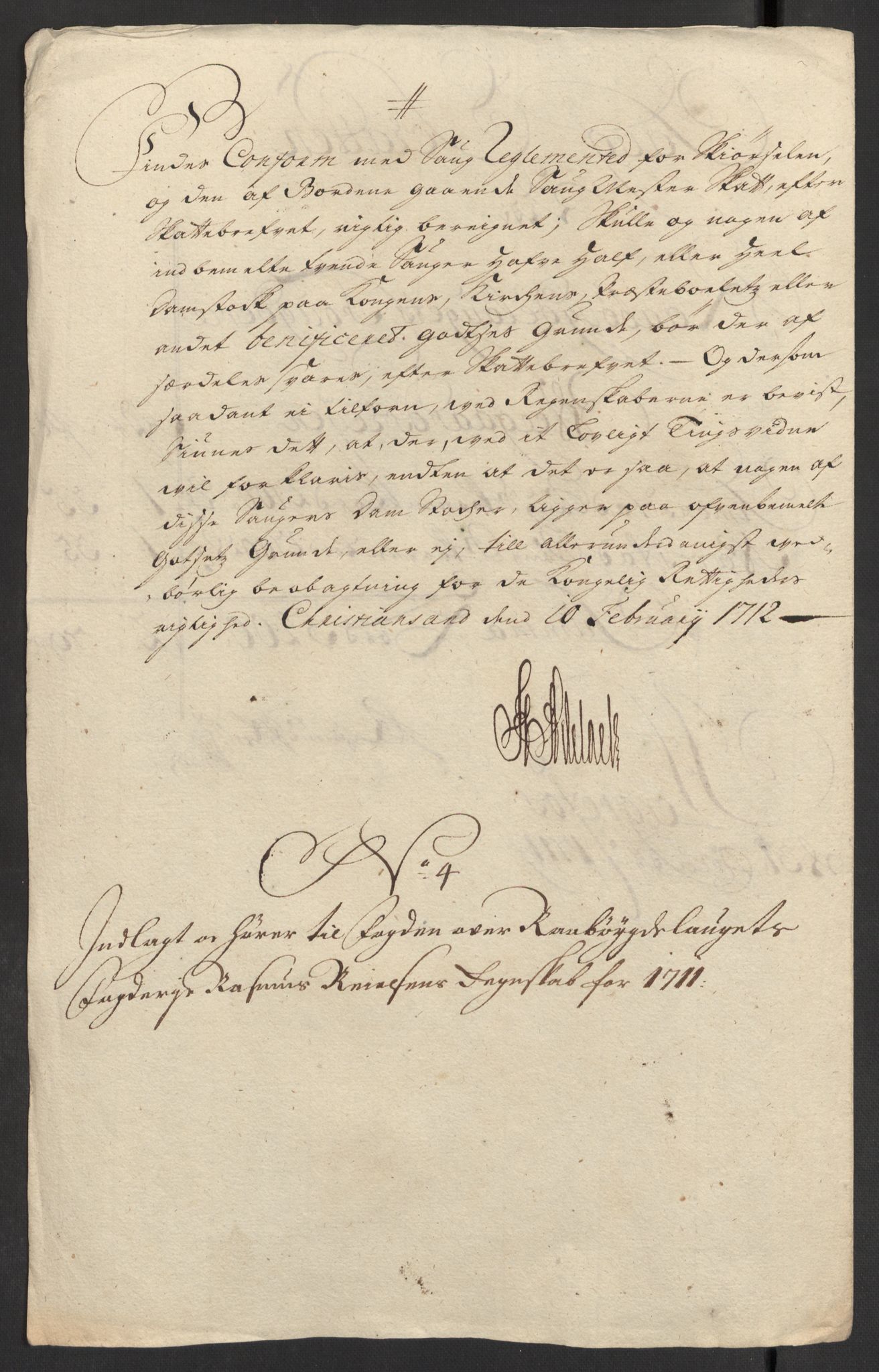 Rentekammeret inntil 1814, Reviderte regnskaper, Fogderegnskap, RA/EA-4092/R40/L2449: Fogderegnskap Råbyggelag, 1709-1711, p. 276