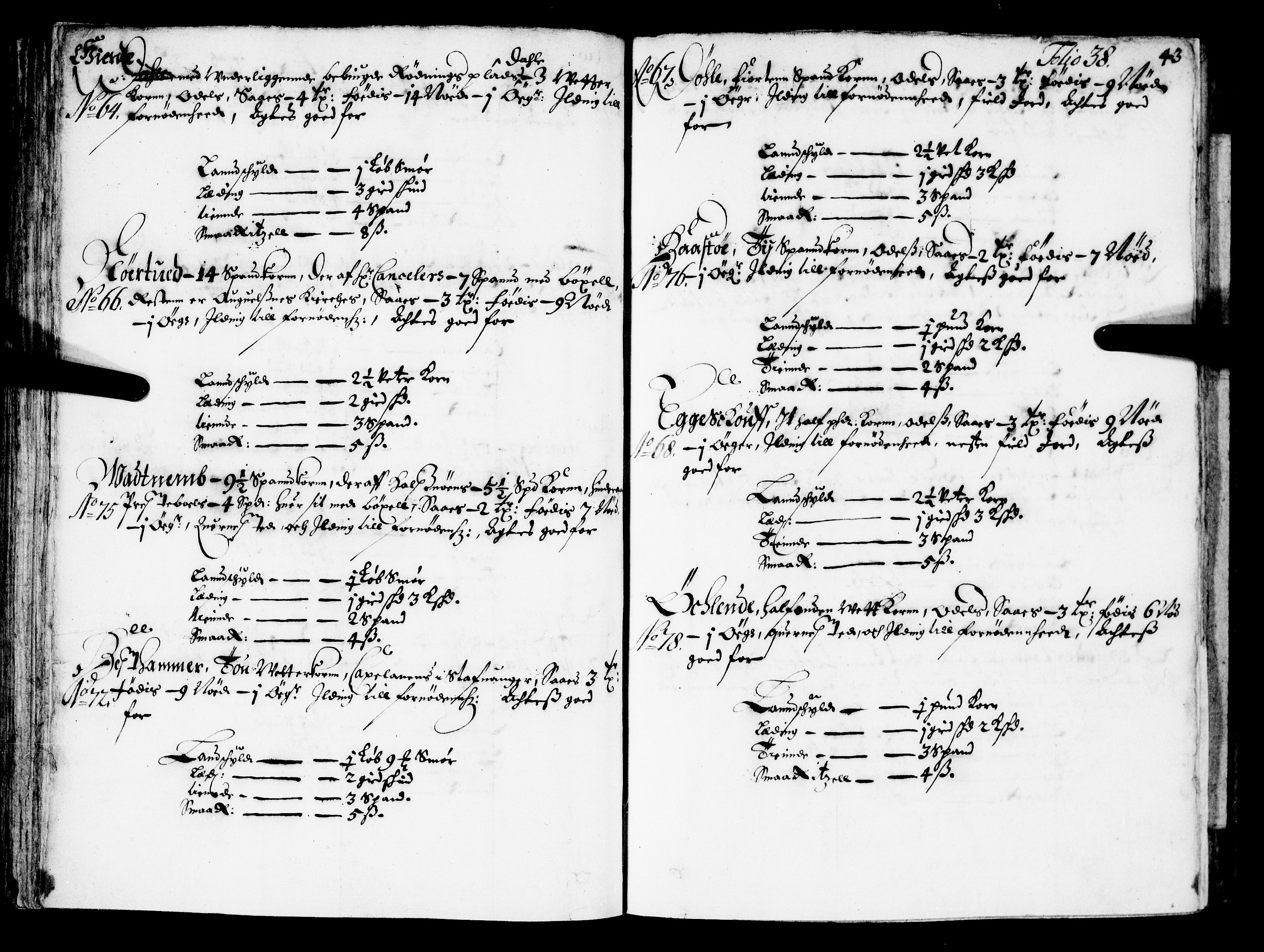 Rentekammeret inntil 1814, Realistisk ordnet avdeling, RA/EA-4070/N/Nb/Nba/L0033: Ryfylke fogderi, 1668, p. 37b-38a