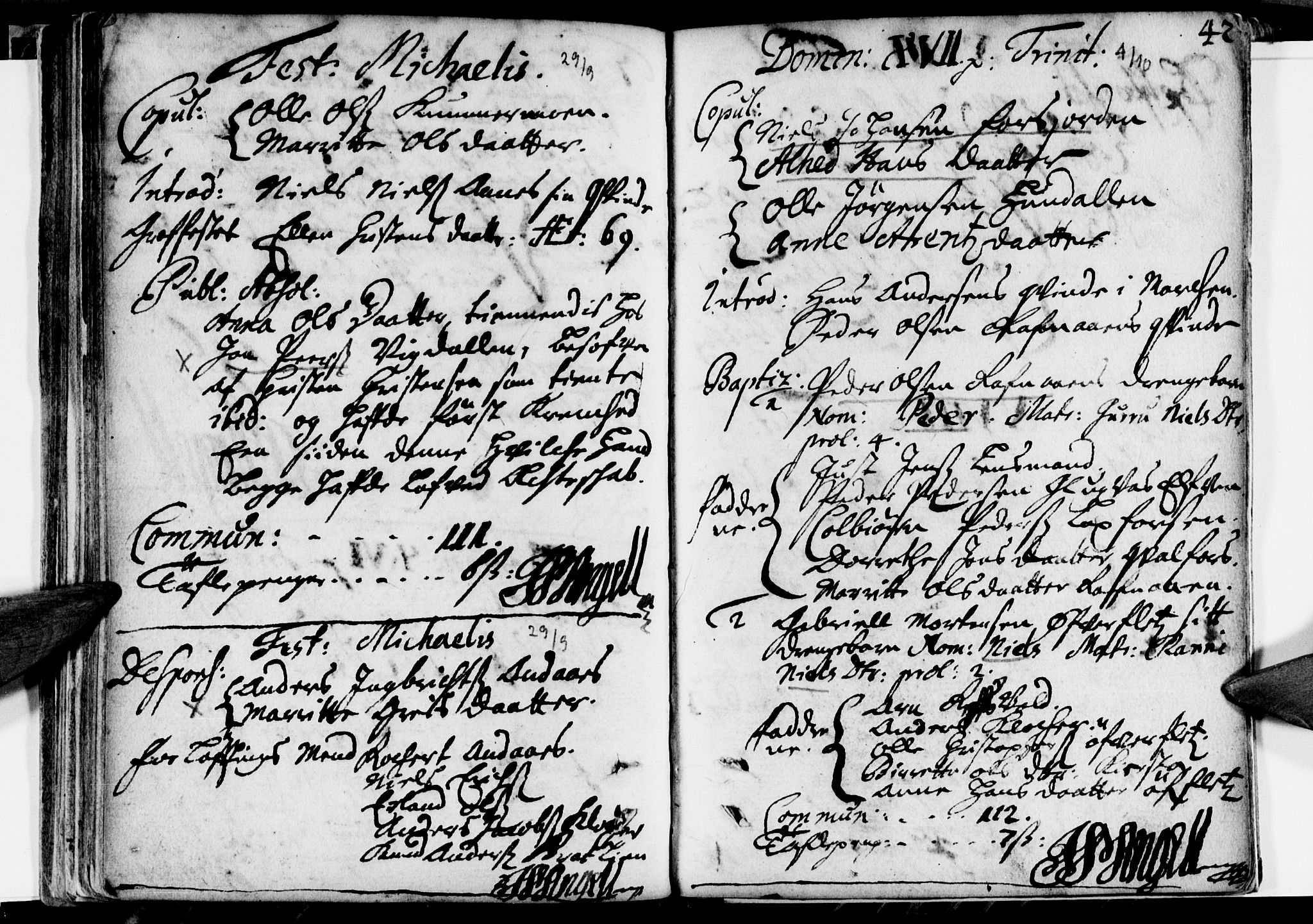 Ministerialprotokoller, klokkerbøker og fødselsregistre - Nordland, SAT/A-1459/820/L0280: Parish register (official) no. 820A01, 1690-1693, p. 42
