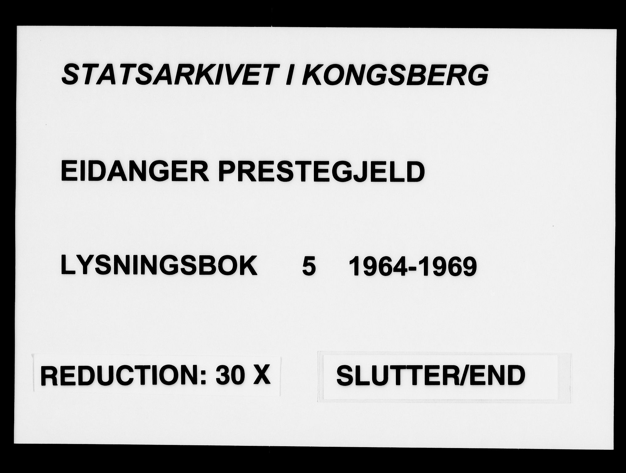 Eidanger kirkebøker, AV/SAKO-A-261/H/Ha/L0005: Banns register no. 5, 1964-1969, p. 47