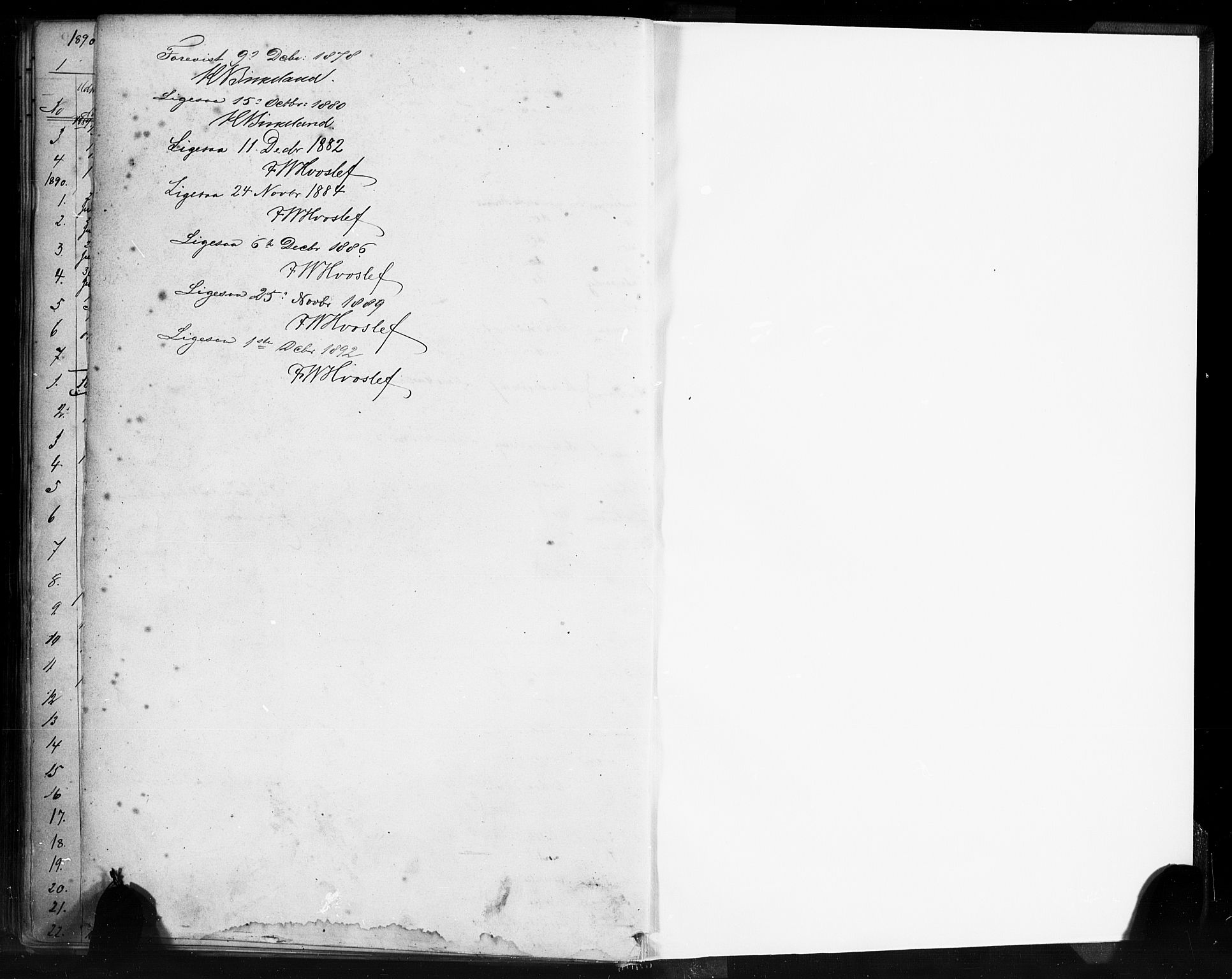 Sandviken Sokneprestembete, AV/SAB-A-77601/H/Ha/L0004: Parish register (official) no. B 1, 1878-1891