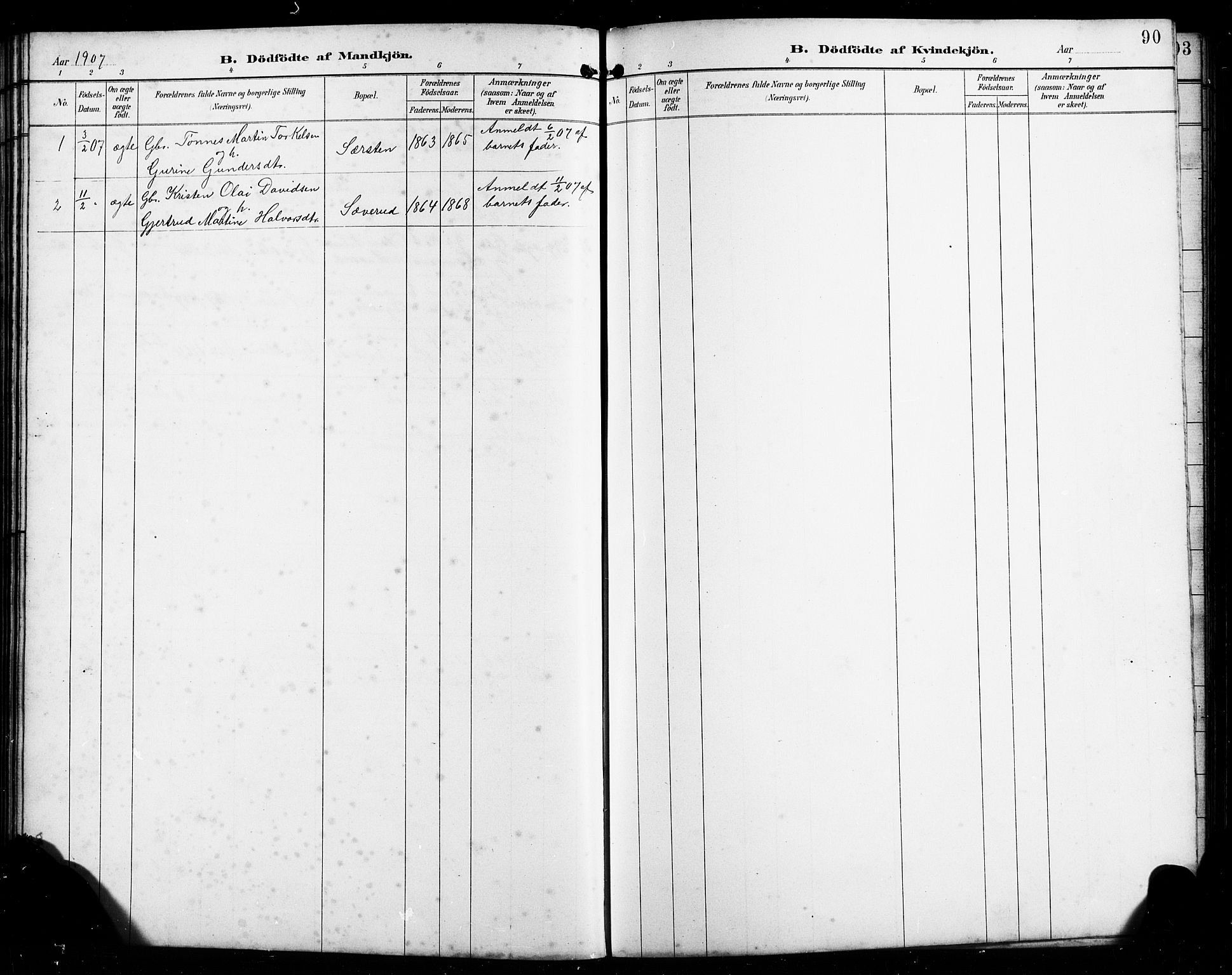 Finnås sokneprestembete, SAB/A-99925/H/Ha/Hab/Habb/L0004: Parish register (copy) no. B 4, 1897-1907, p. 90