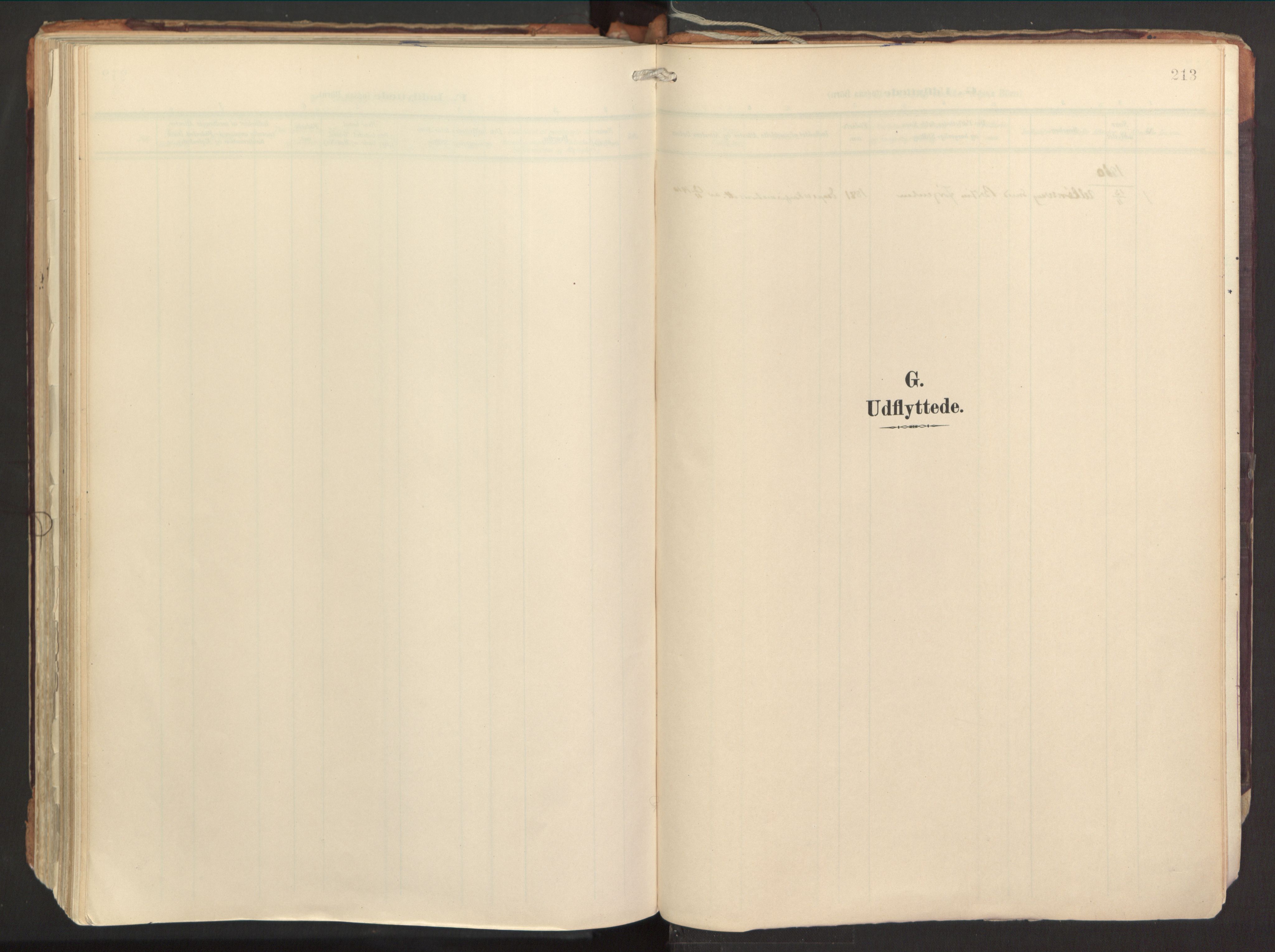 Strandebarm sokneprestembete, SAB/A-78401/H/Haa: Parish register (official) no. B 2, 1909-1941, p. 213