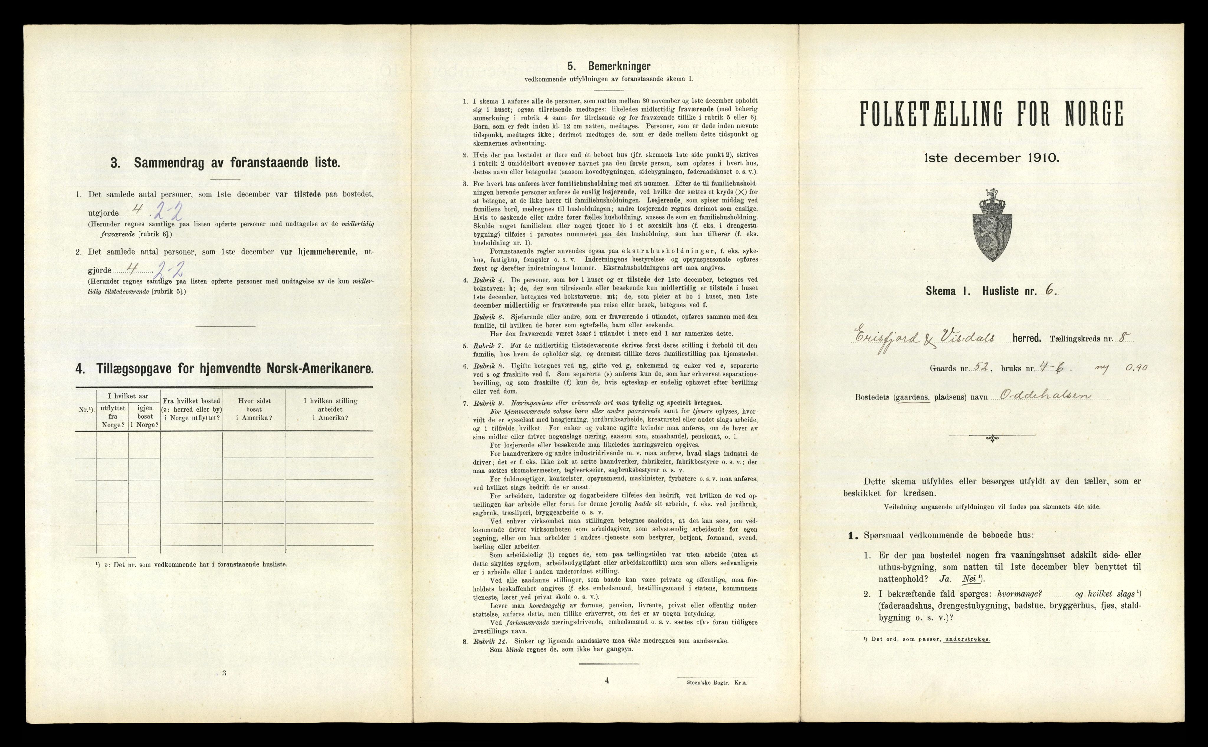 RA, 1910 census for Eresfjord og Vistdal, 1910, p. 583