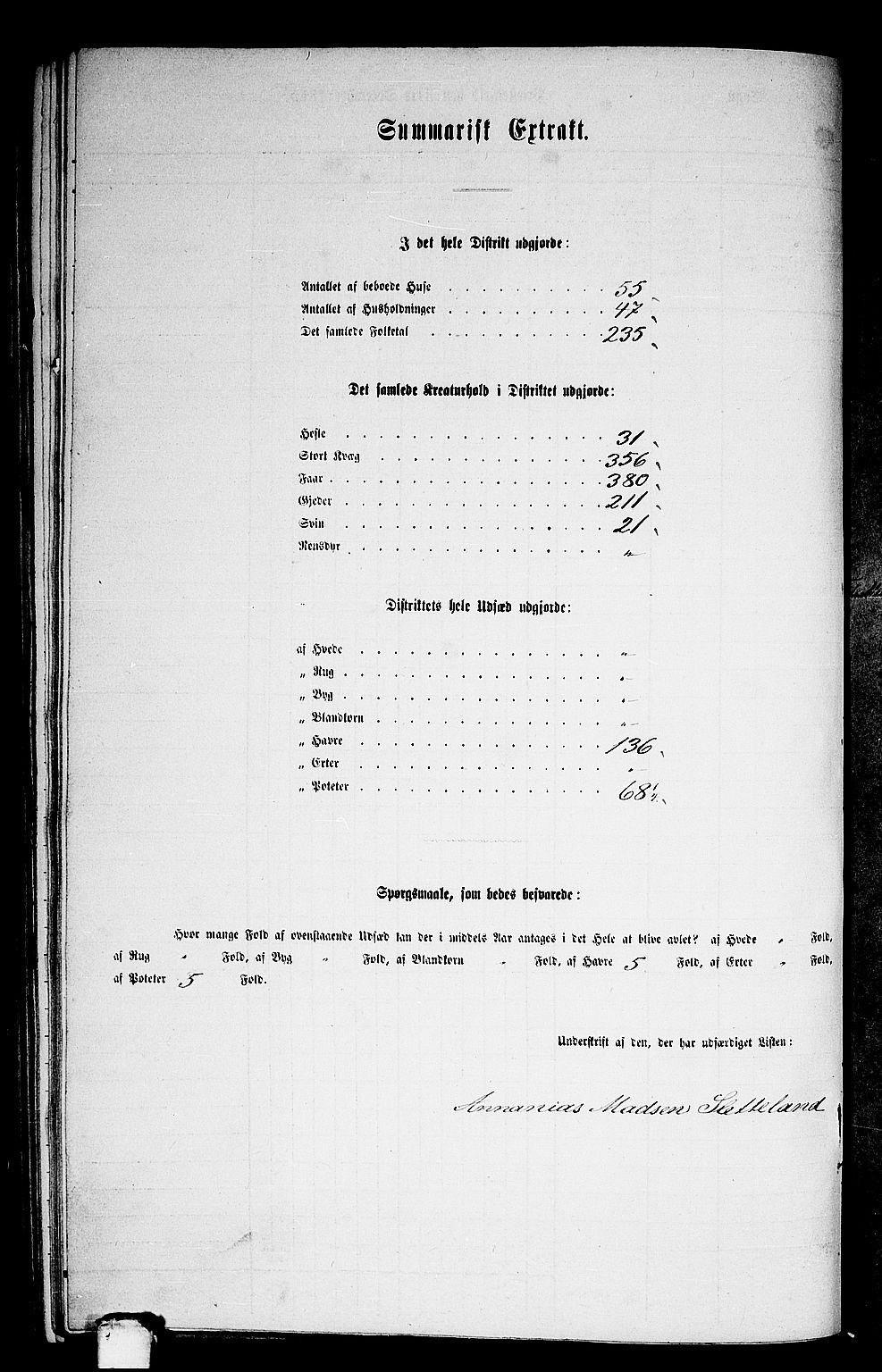 RA, 1865 census for Ytre Holmedal, 1865, p. 124