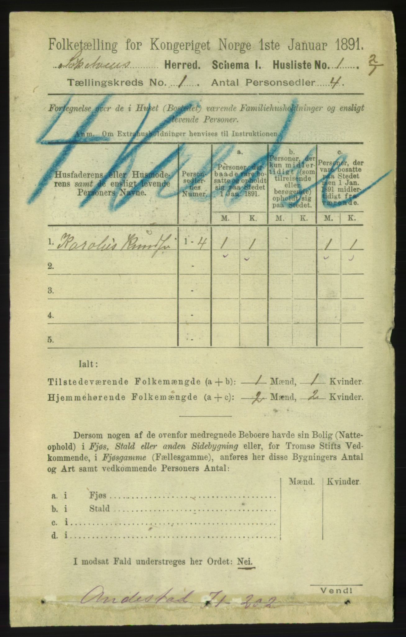 RA, 1891 census for 1528 Sykkylven, 1891, p. 16