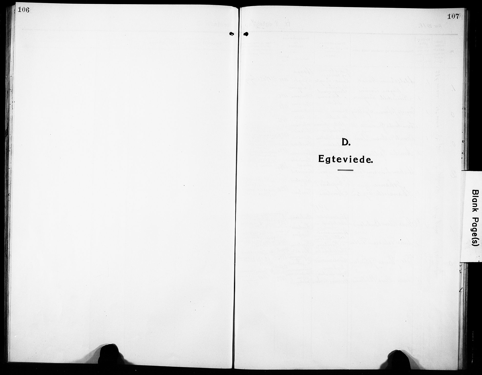 Nord-Audnedal sokneprestkontor, SAK/1111-0032/F/Fb/Fba/L0005: Parish register (copy) no. B 5, 1918-1932, p. 106-107
