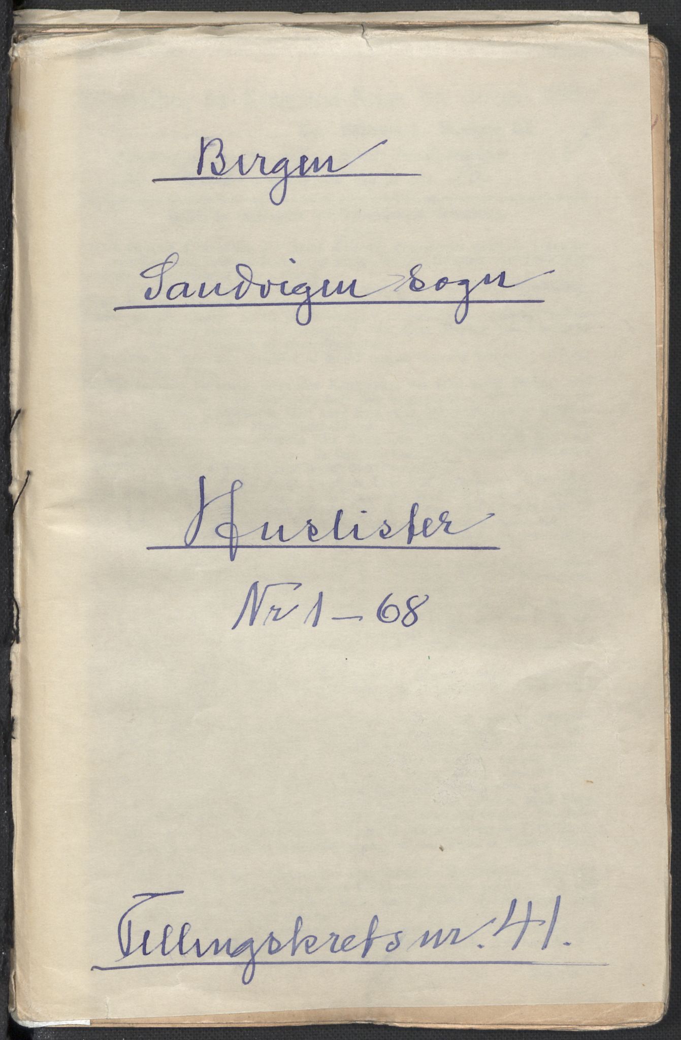 RA, 1891 Census for 1301 Bergen, 1891, p. 6909