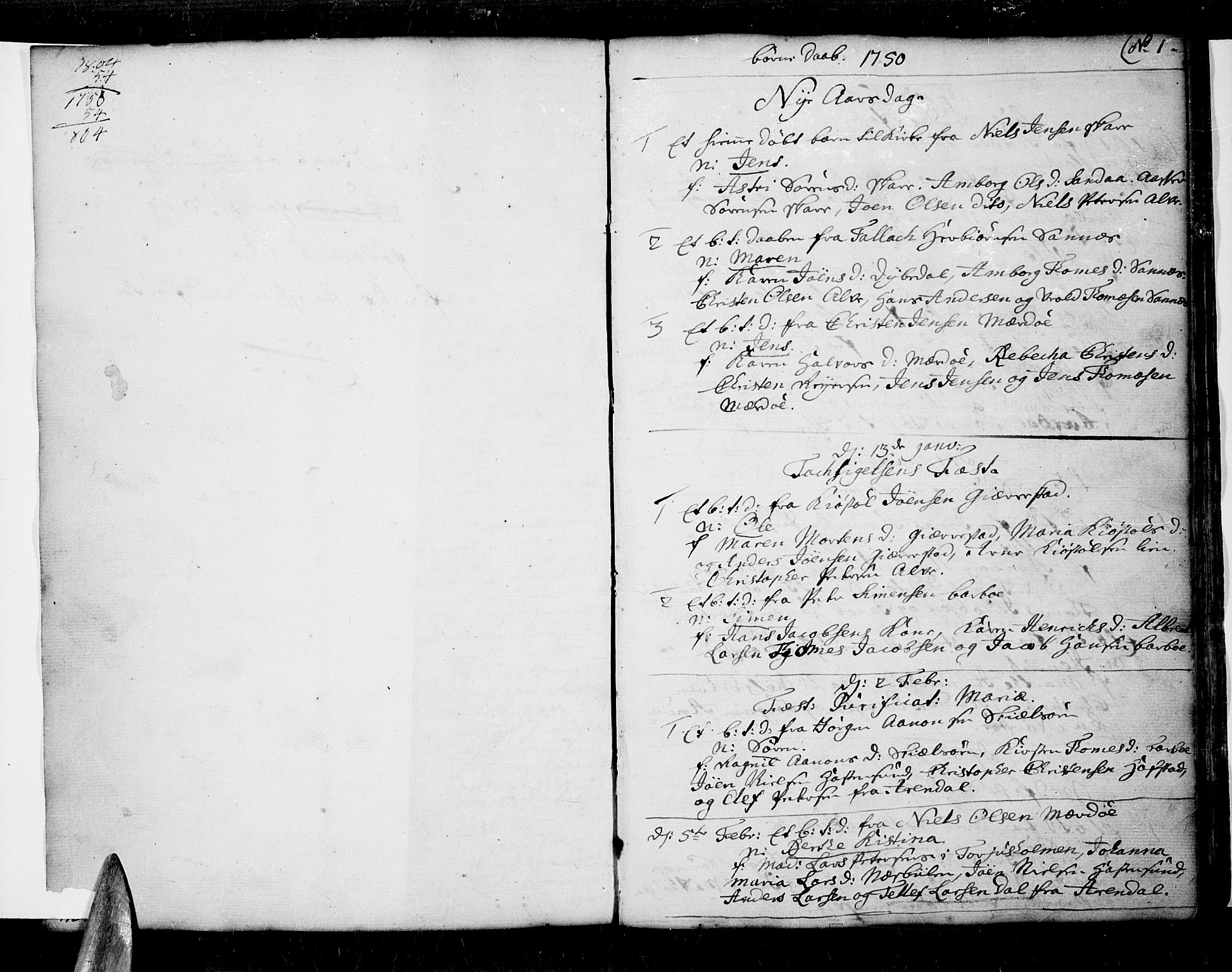 Tromøy sokneprestkontor, AV/SAK-1111-0041/F/Fa/L0001: Parish register (official) no. A 1, 1747-1793, p. 0-1