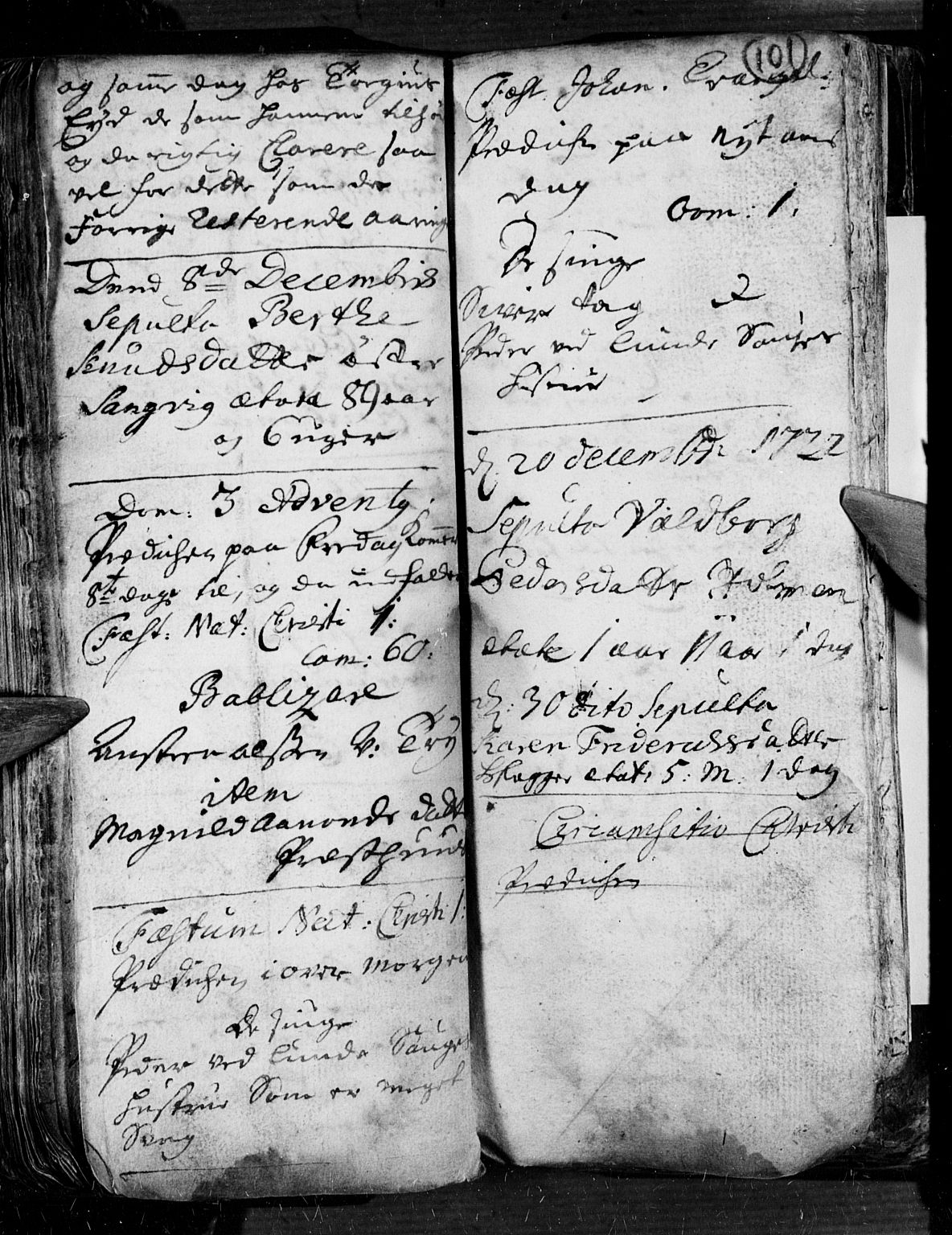 Søgne sokneprestkontor, AV/SAK-1111-0037/F/Fa/Fab/L0001: Parish register (official) no. A 1, 1716-1740, p. 101