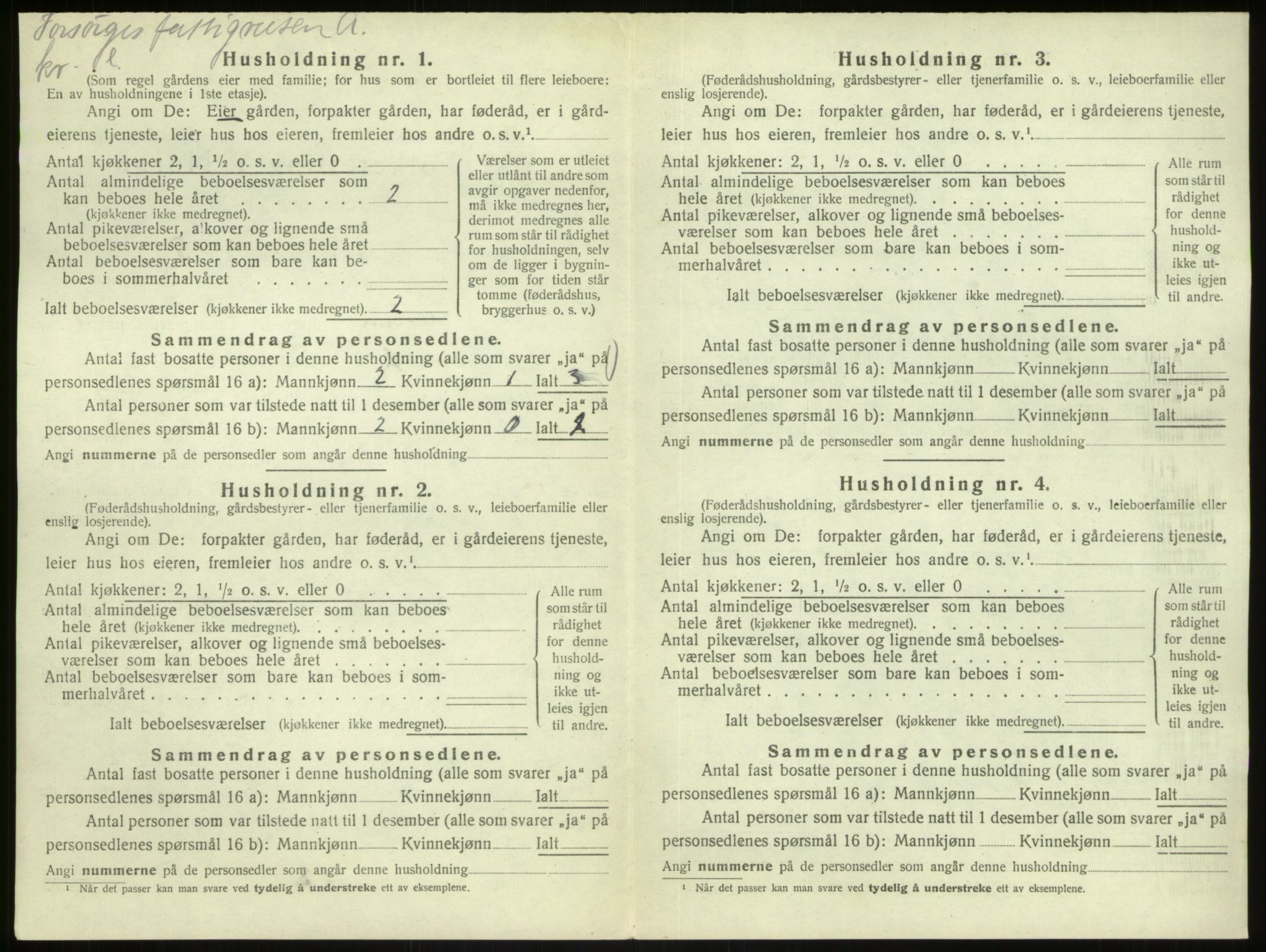 SAB, 1920 census for Austrheim, 1920, p. 776