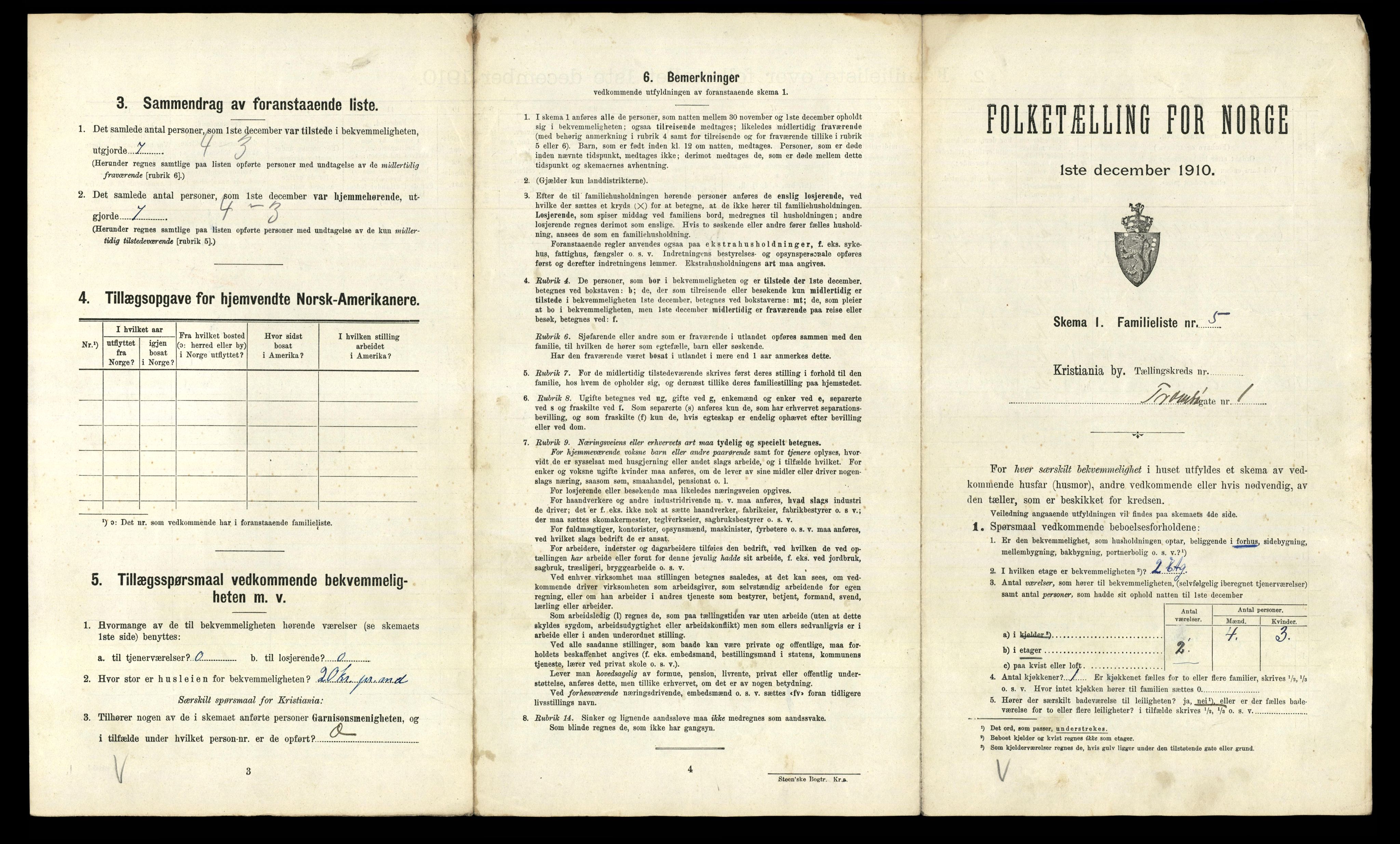 RA, 1910 census for Kristiania, 1910, p. 111139