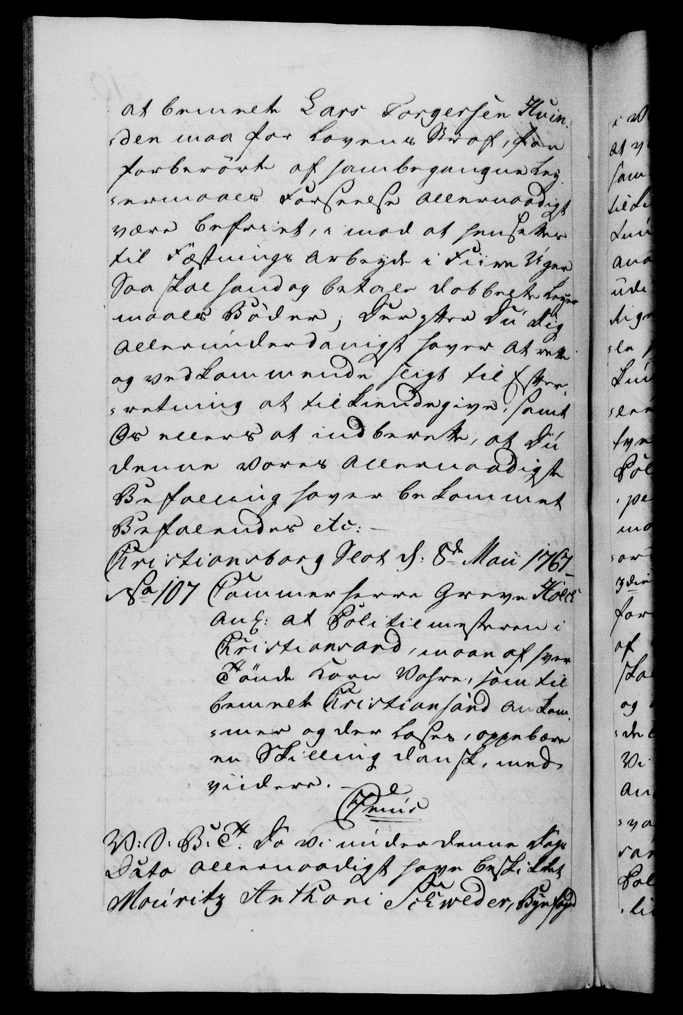 Danske Kanselli 1572-1799, AV/RA-EA-3023/F/Fc/Fca/Fcab/L0038: Norske tegnelser, 1766-1768, p. 310b