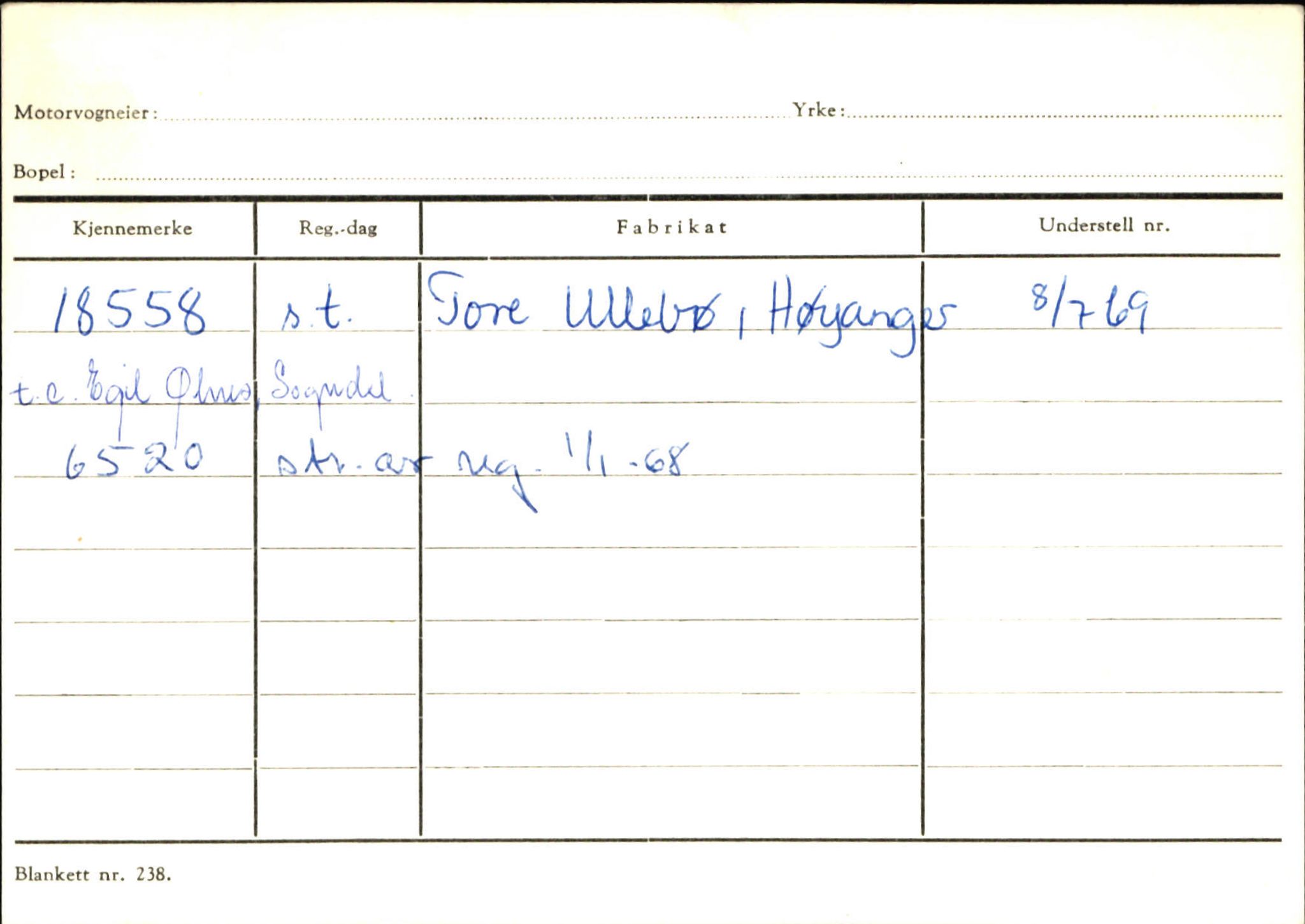 Statens vegvesen, Sogn og Fjordane vegkontor, AV/SAB-A-5301/4/F/L0132: Eigarregister Askvoll A-Å. Balestrand A-Å, 1945-1975, p. 1130