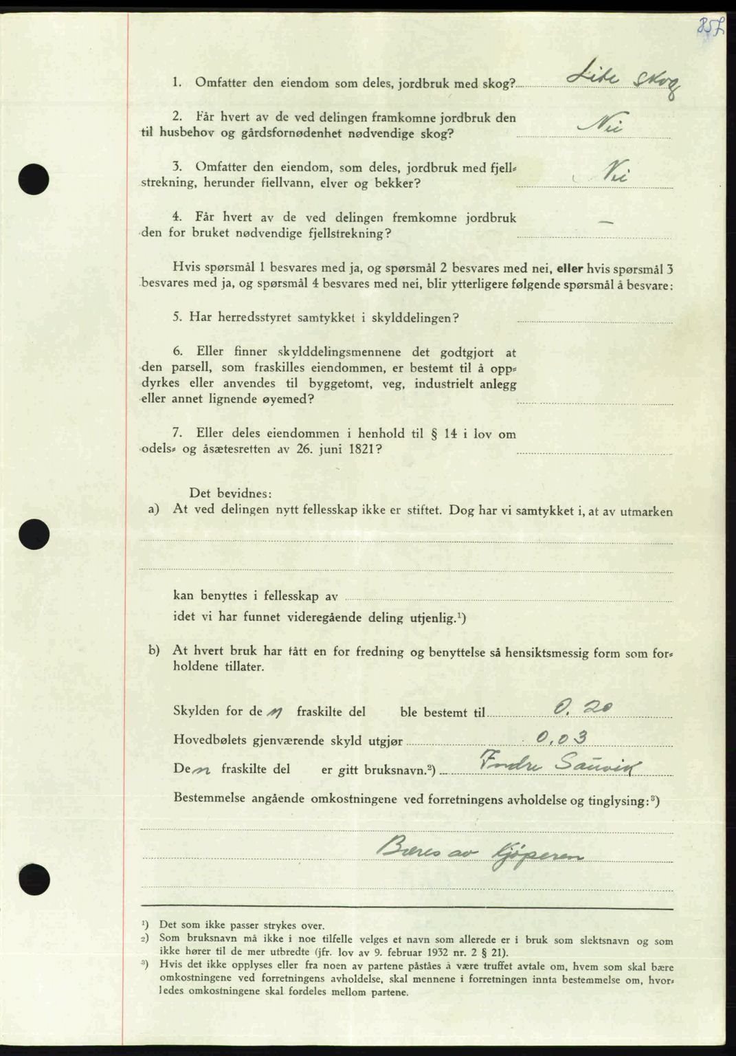 Nordmøre sorenskriveri, AV/SAT-A-4132/1/2/2Ca: Mortgage book no. A105, 1947-1947, Diary no: : 1905/1947