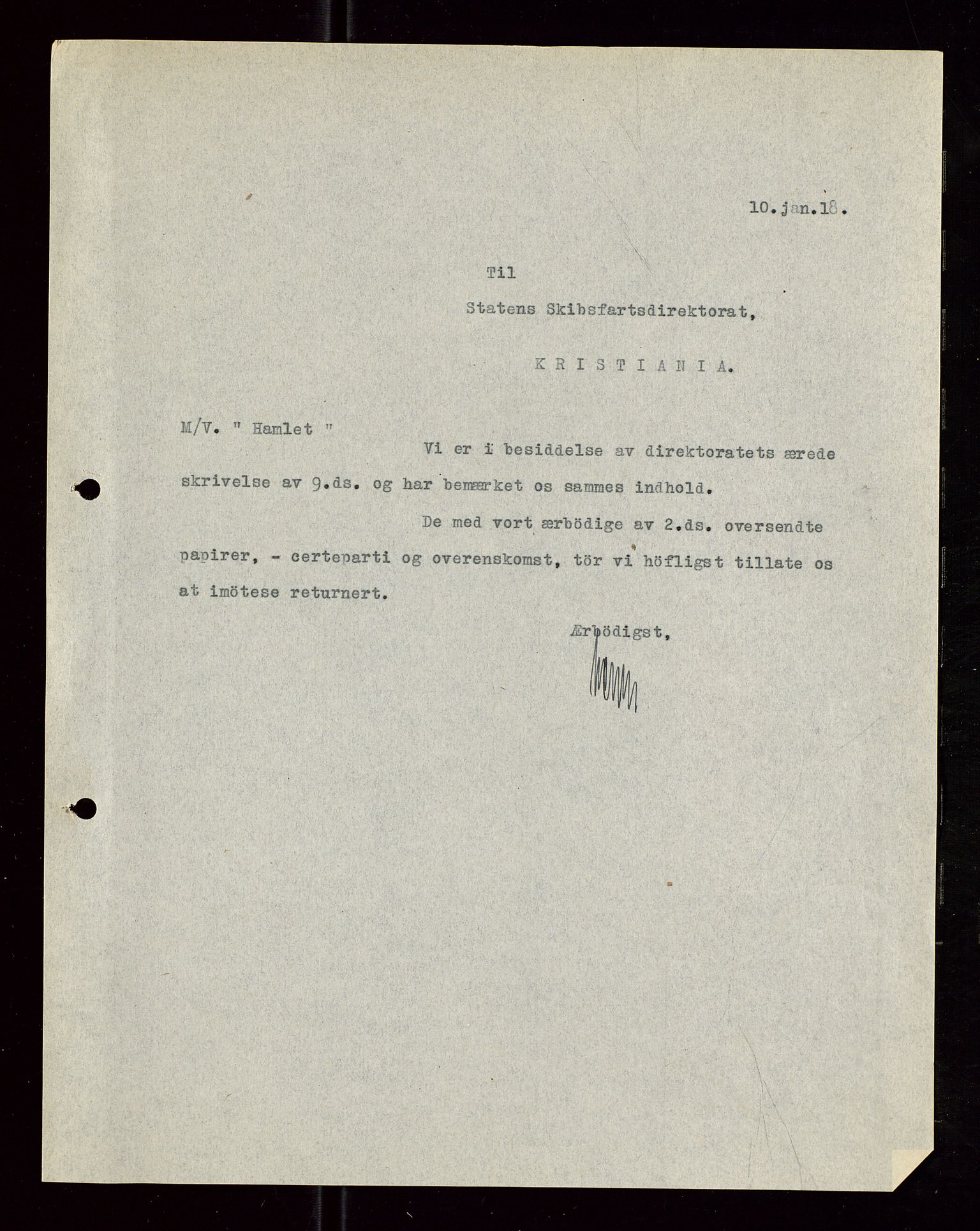 Pa 1521 - A/S Norske Shell, AV/SAST-A-101915/E/Ea/Eaa/L0006: Sjefskorrespondanse, 1918, p. 656