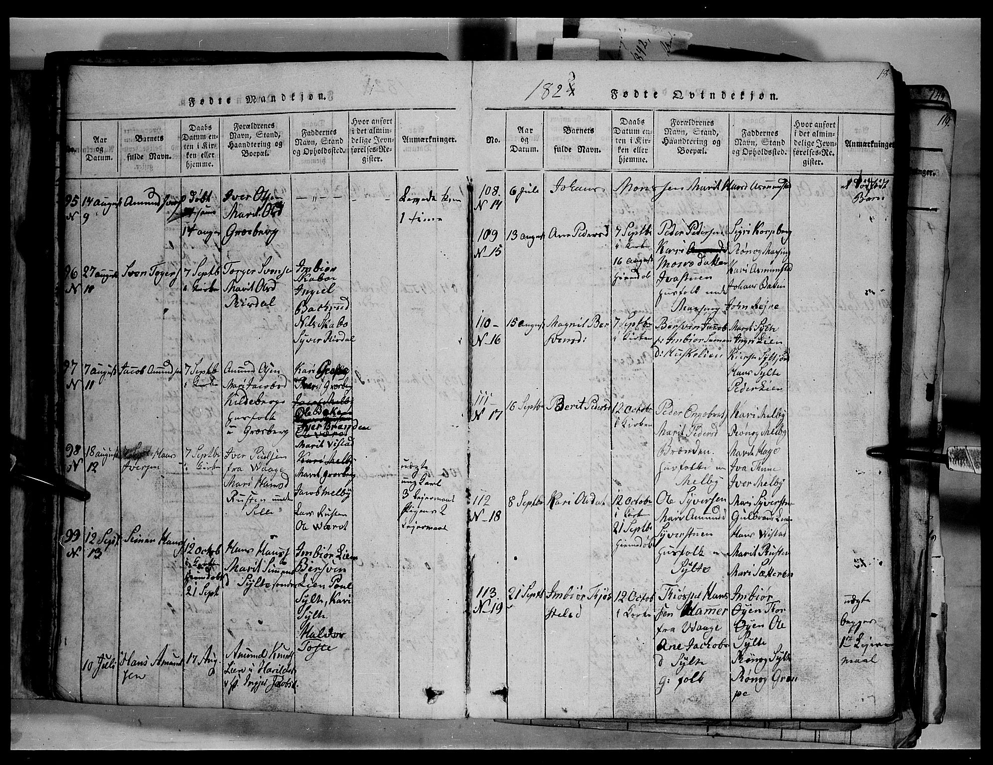 Fron prestekontor, AV/SAH-PREST-078/H/Ha/Hab/L0003: Parish register (copy) no. 3, 1816-1850, p. 18