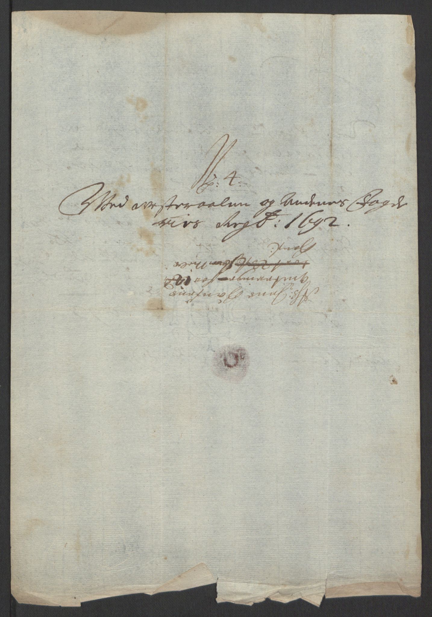 Rentekammeret inntil 1814, Reviderte regnskaper, Fogderegnskap, AV/RA-EA-4092/R67/L4676: Fogderegnskap Vesterålen, Andenes og Lofoten, 1691-1693, p. 198