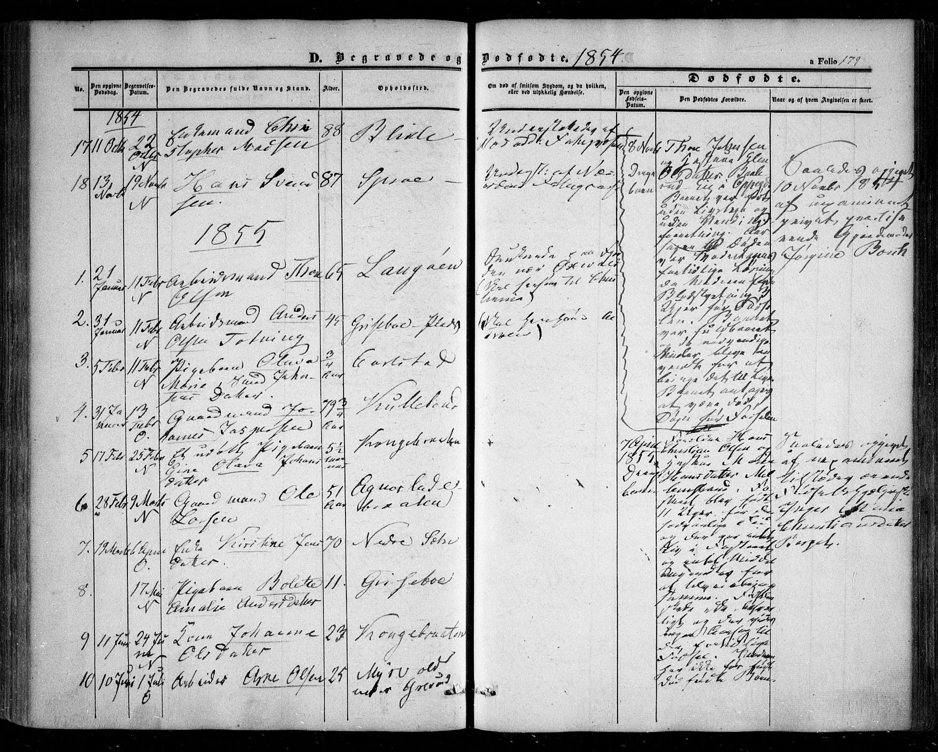 Nesodden prestekontor Kirkebøker, AV/SAO-A-10013/F/Fa/L0007: Parish register (official) no. I 7, 1848-1868, p. 179