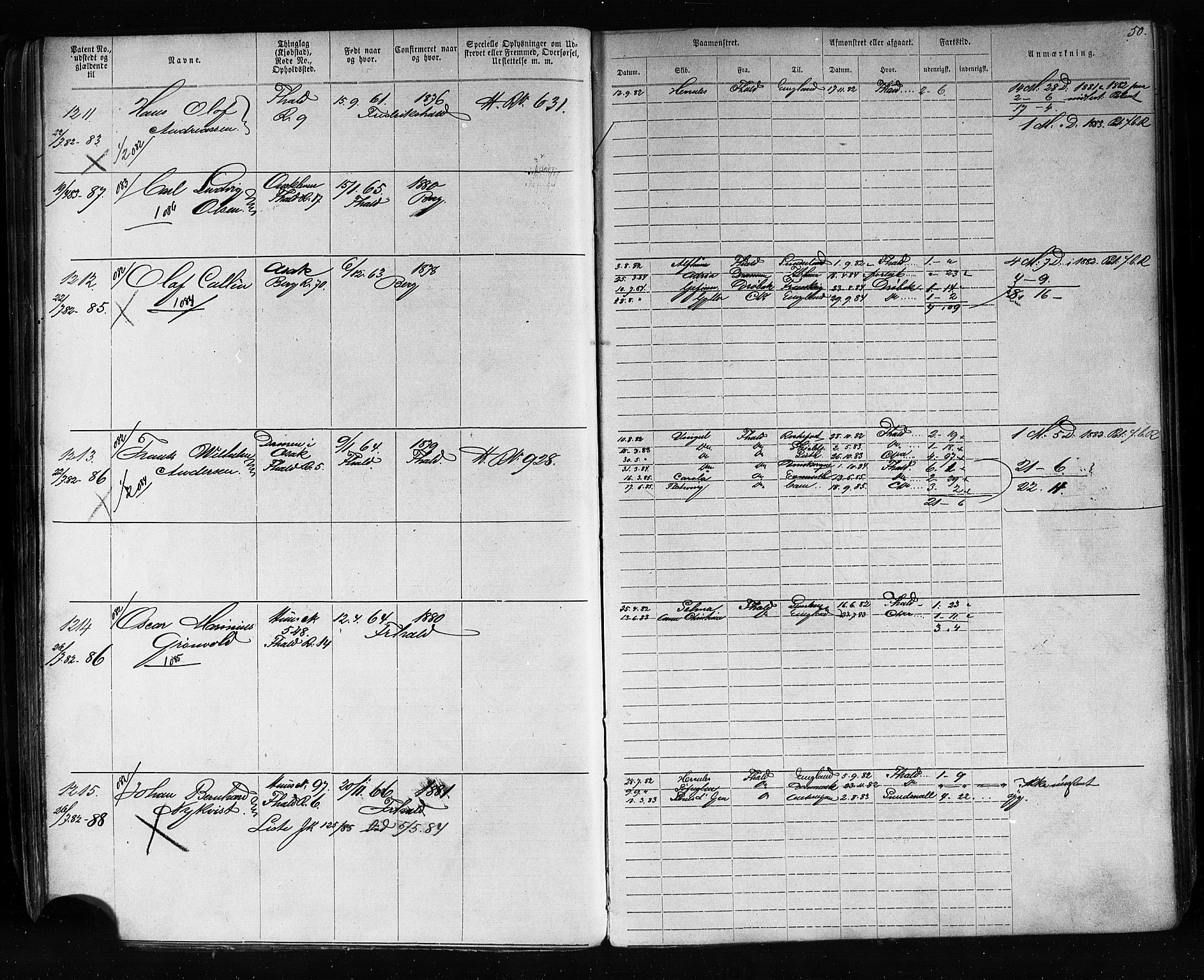Halden mønstringskontor, AV/SAO-A-10569a/F/Fc/Fca/L0005: Annotasjonsrulle, 1875-1910, p. 53