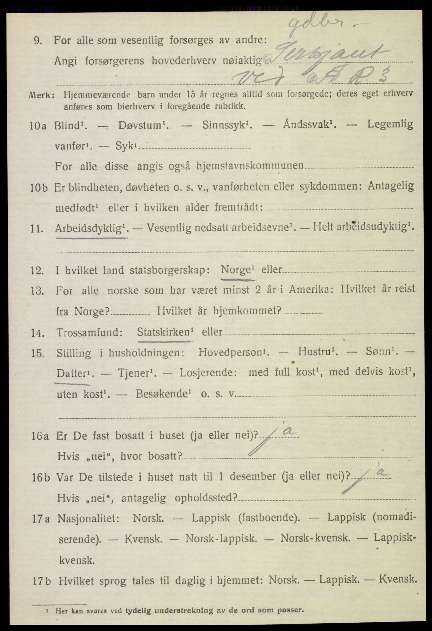 SAT, 1920 census for Stjørdal, 1920, p. 6659