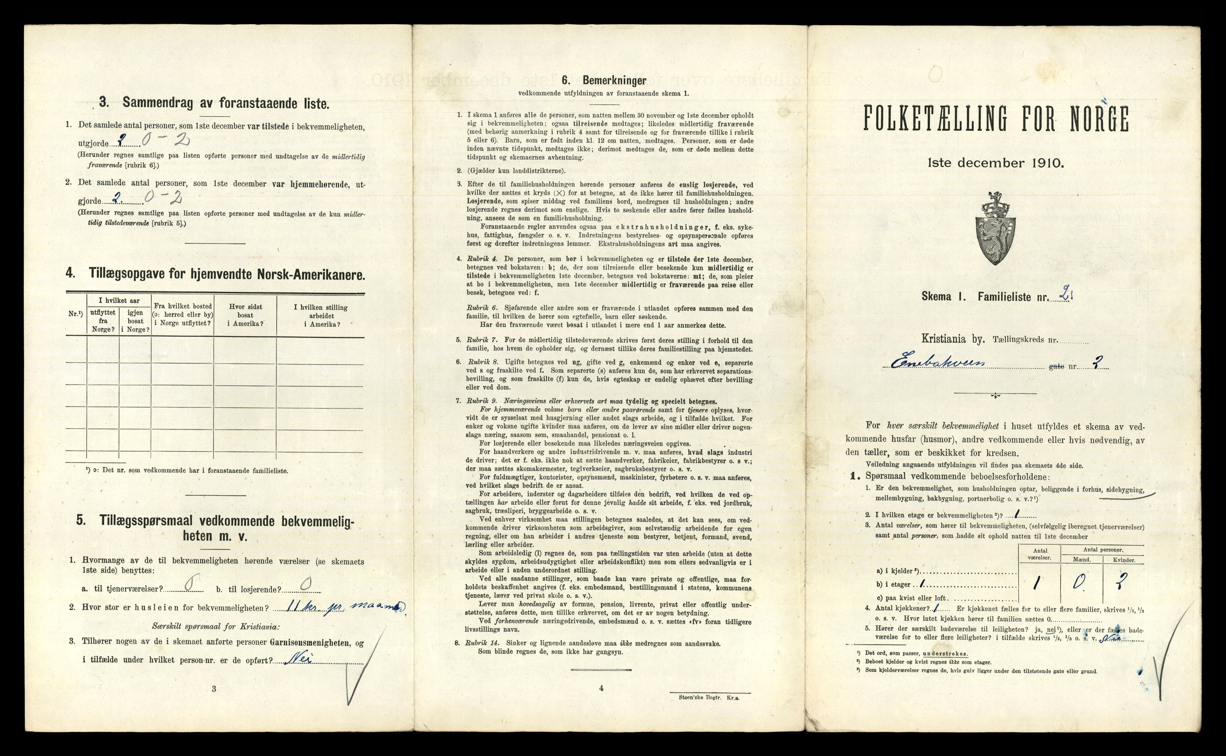 RA, 1910 census for Kristiania, 1910, p. 20343