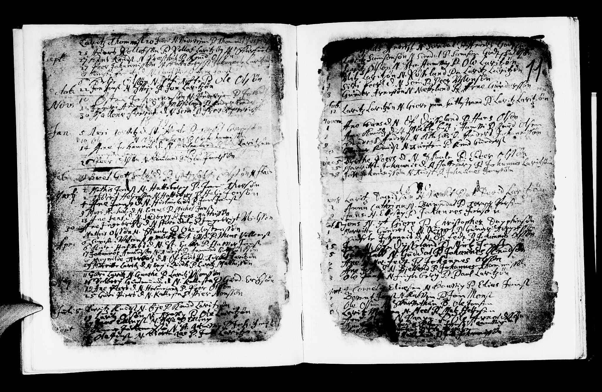 Kvinnherad sokneprestembete, SAB/A-76401/H/Haa: Parish register (official) no. A 1, 1669-1709, p. 11